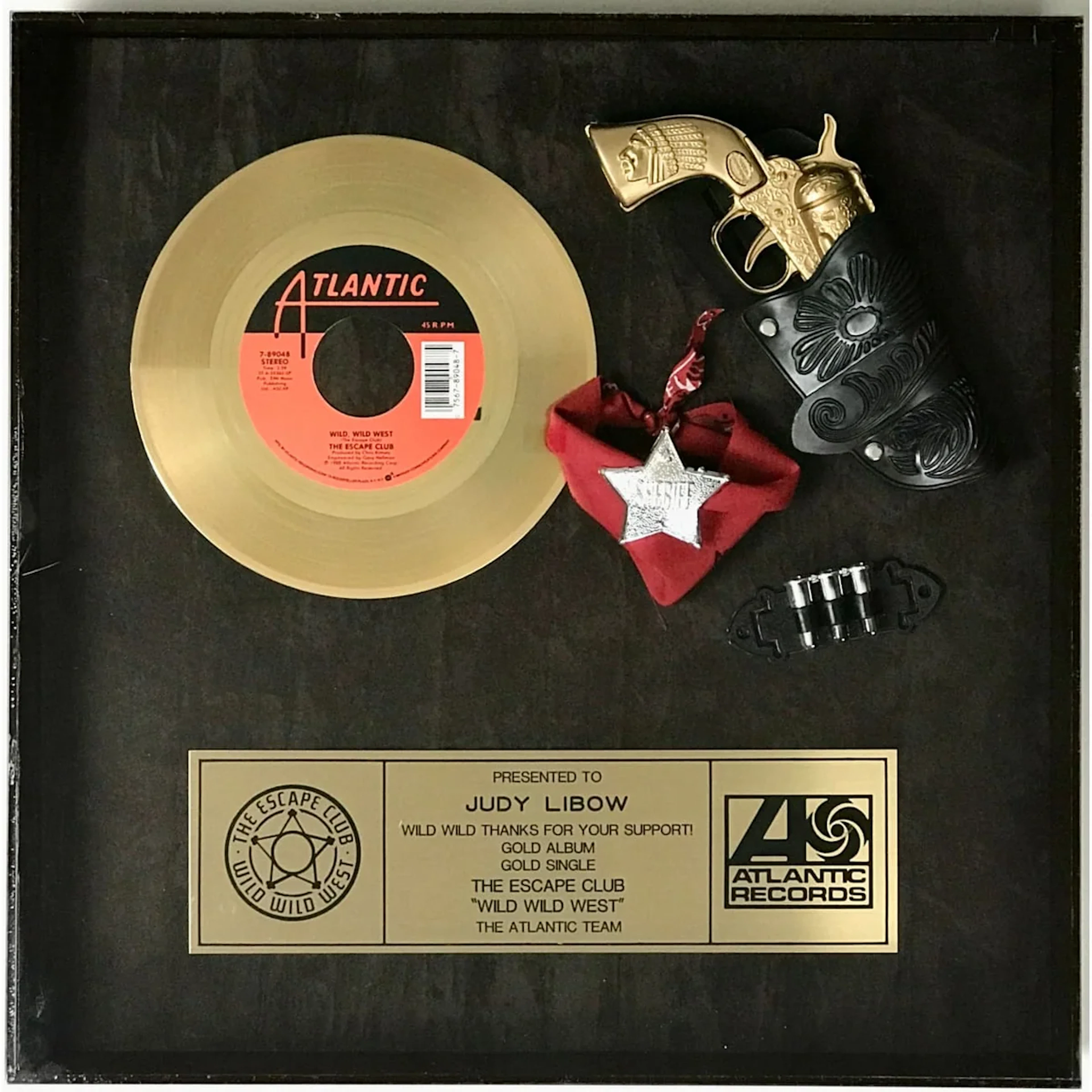 The Escape Club "Wild, Wild West" Atlantic Records award