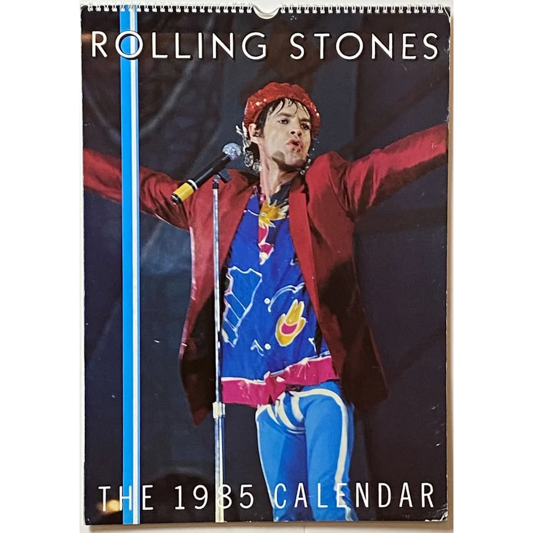 Rolling Stones 1985 Vintage Calendar