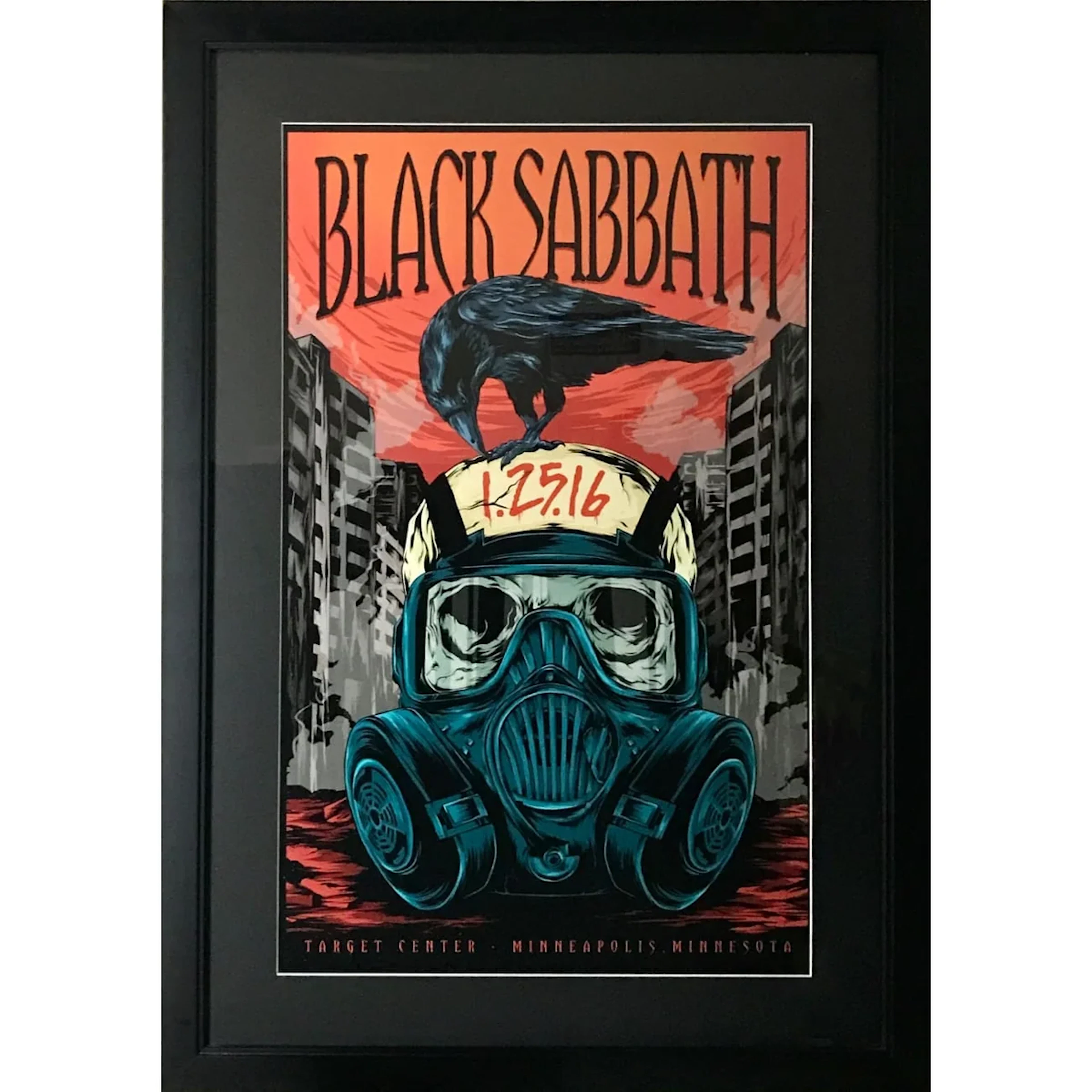 Black Sabbath 2016 Concert Poster - Framed