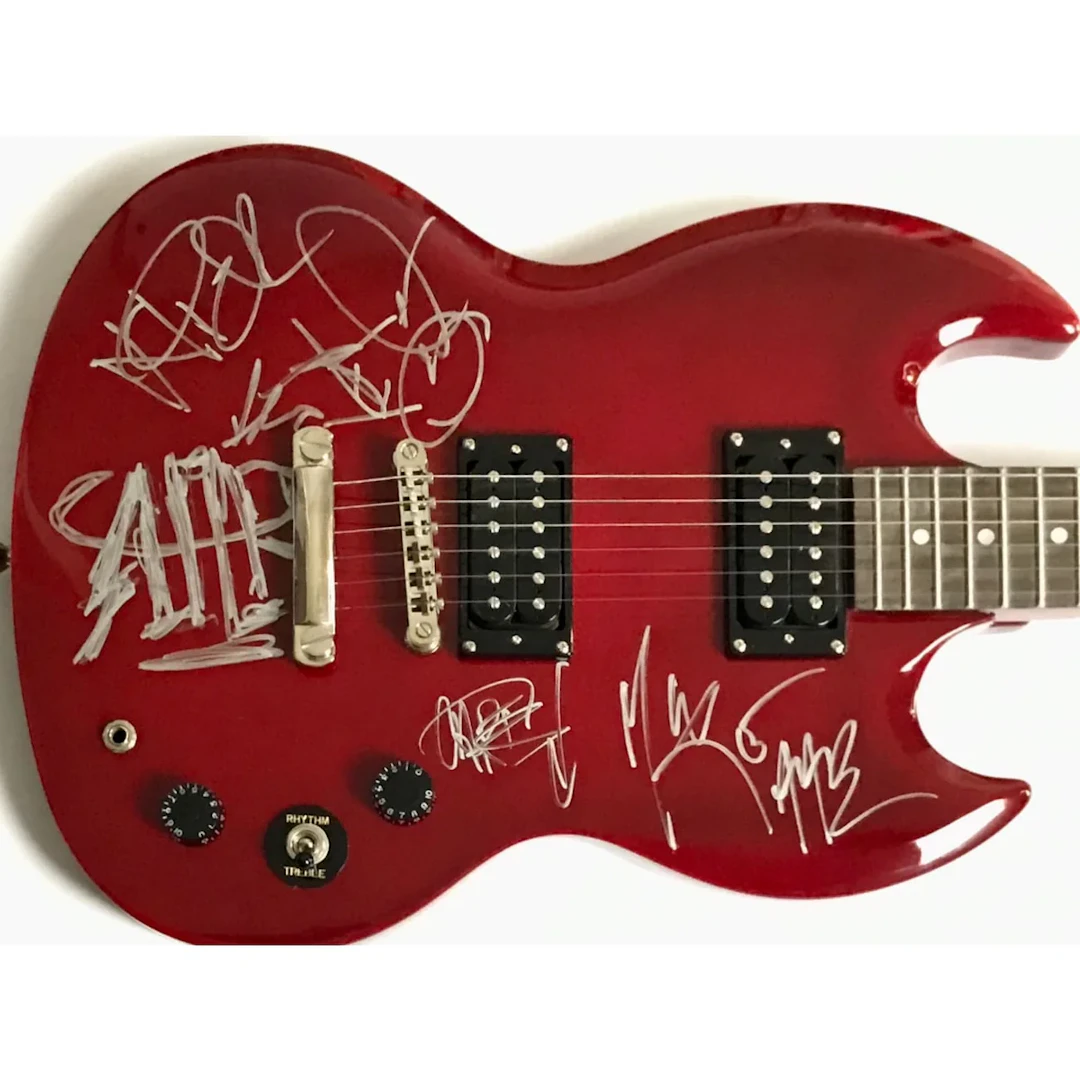 The All-American Rejects Signed Epiphone SG Guitar w/BAS LOA