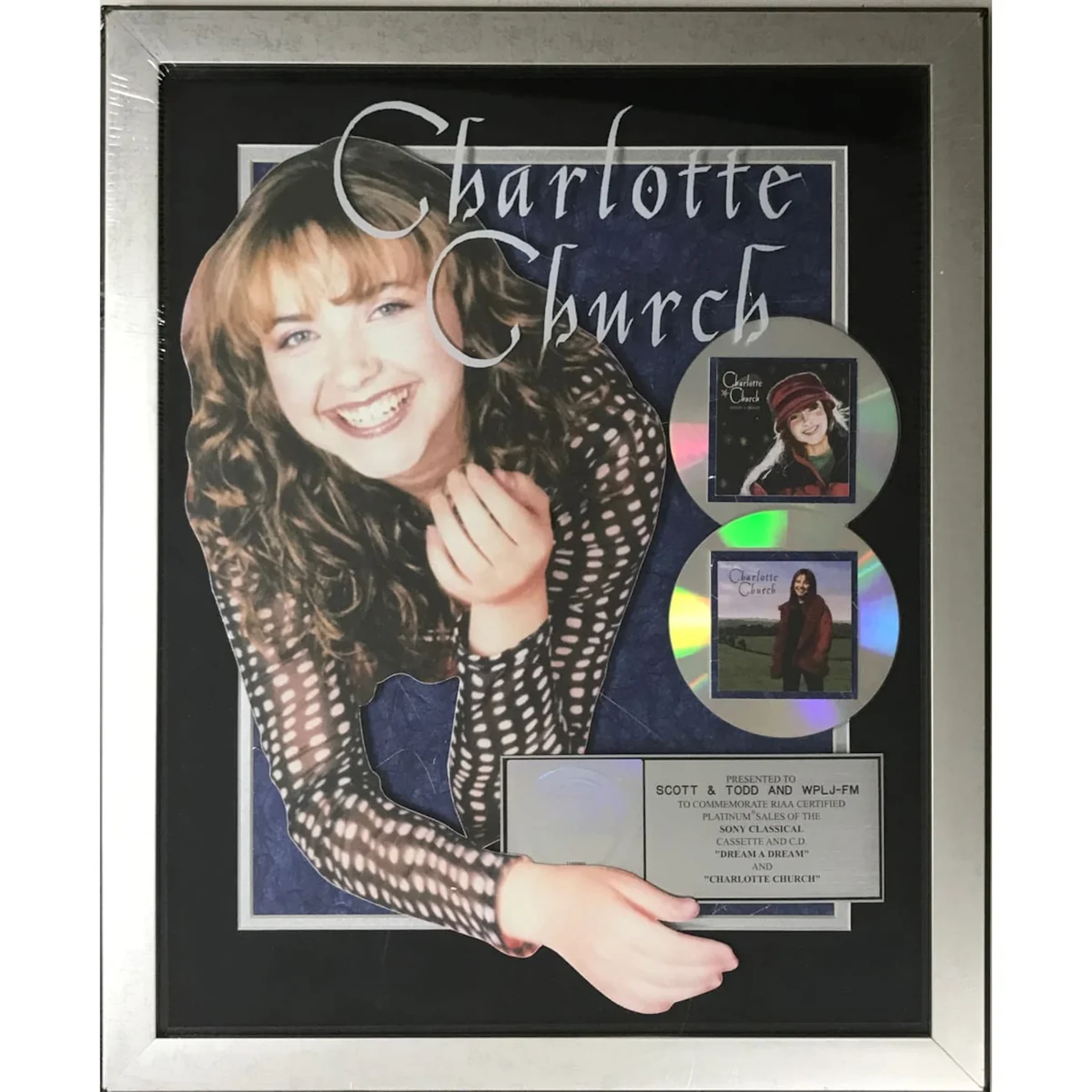 Charlotte Church Dream A Dream & Self-Titled Combo RIAA Platinum Album