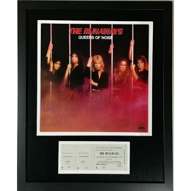 The Runaways Genuine 1977 Ticket Collage