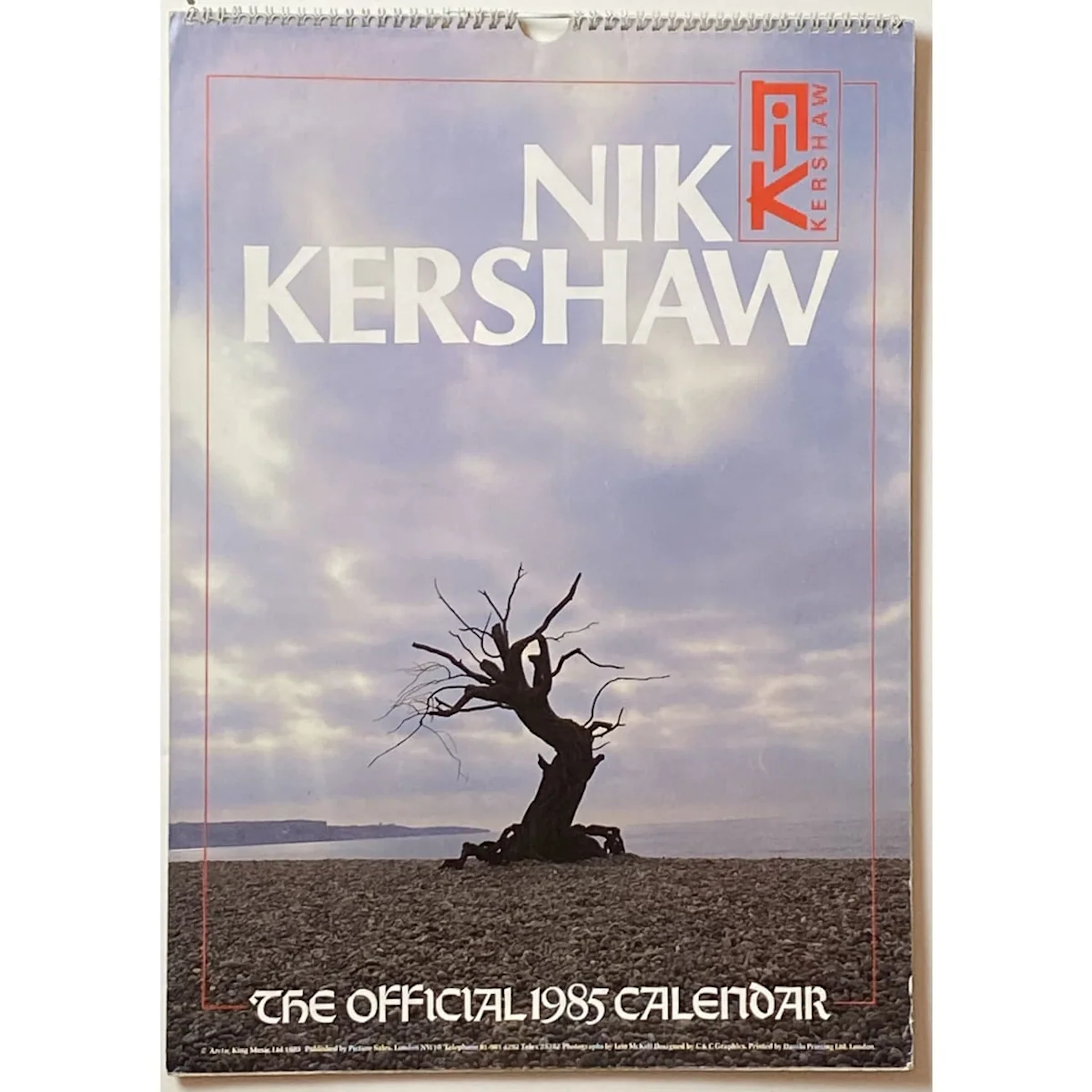 Nik Kershaw Official 1985 Calendar