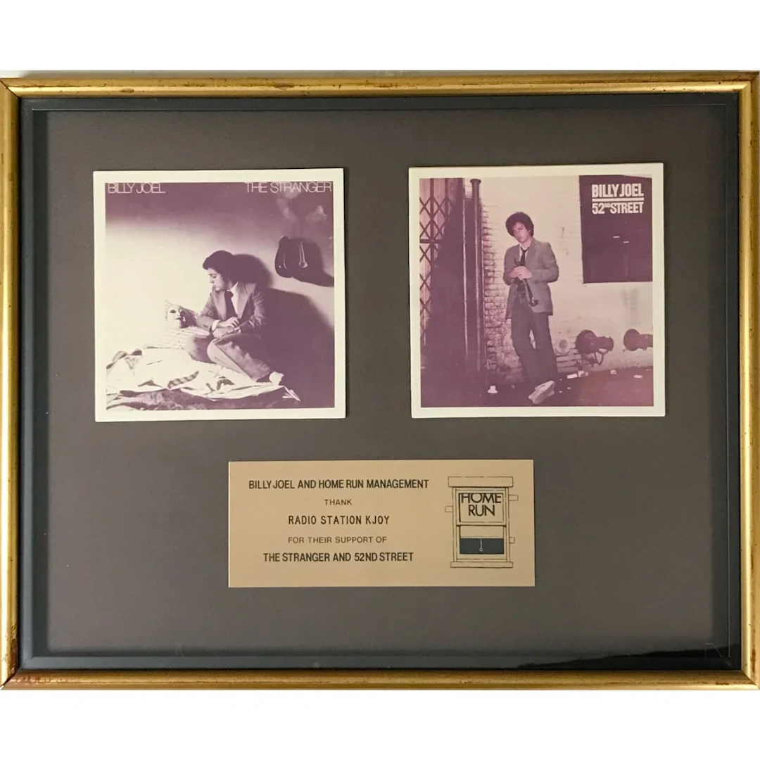 Billy Joel 52nd Street & The Stranger in-house award