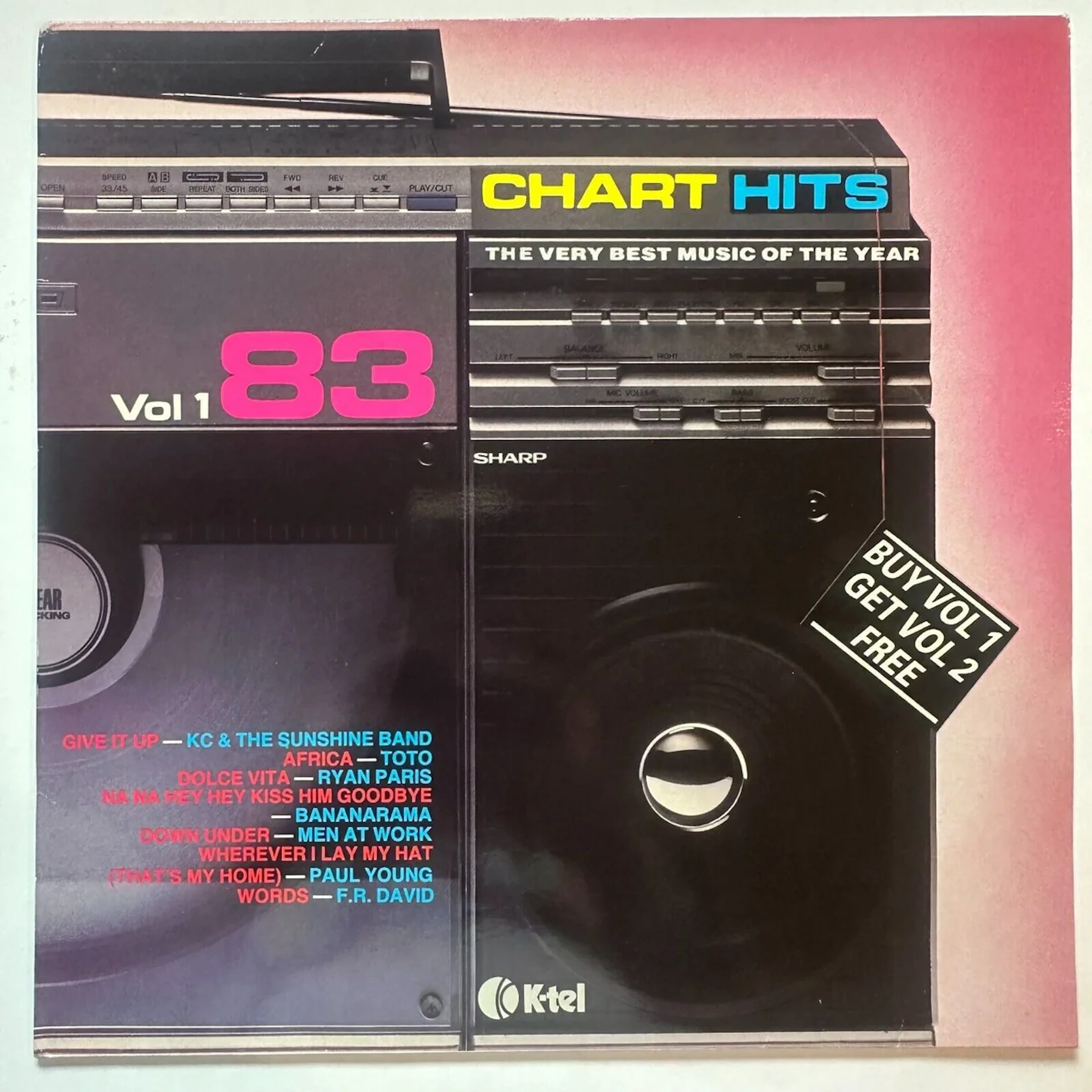 Chart Hits Vol 1 83 Vinyl LP UK 1983