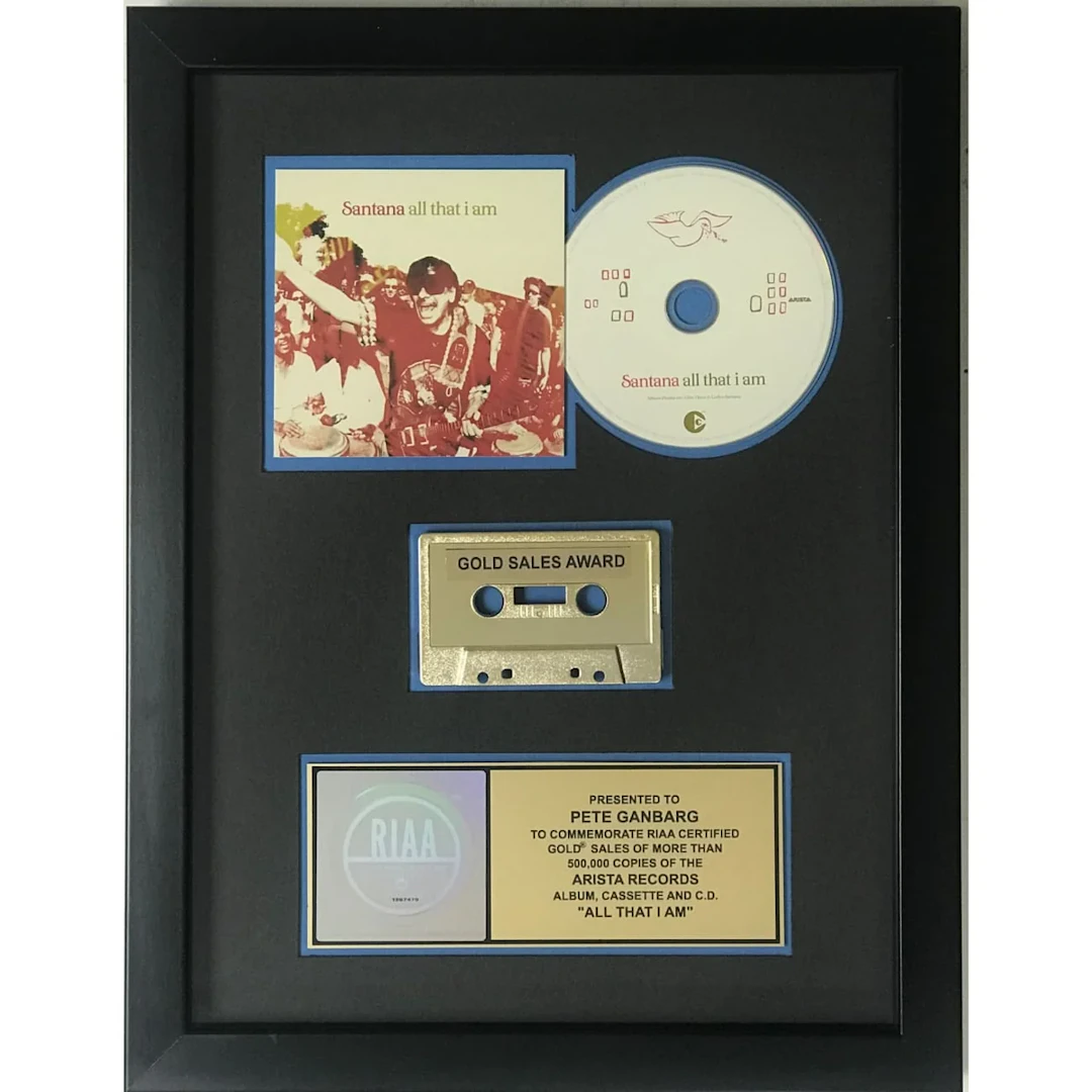 Santana All That I Am RIAA Gold Award