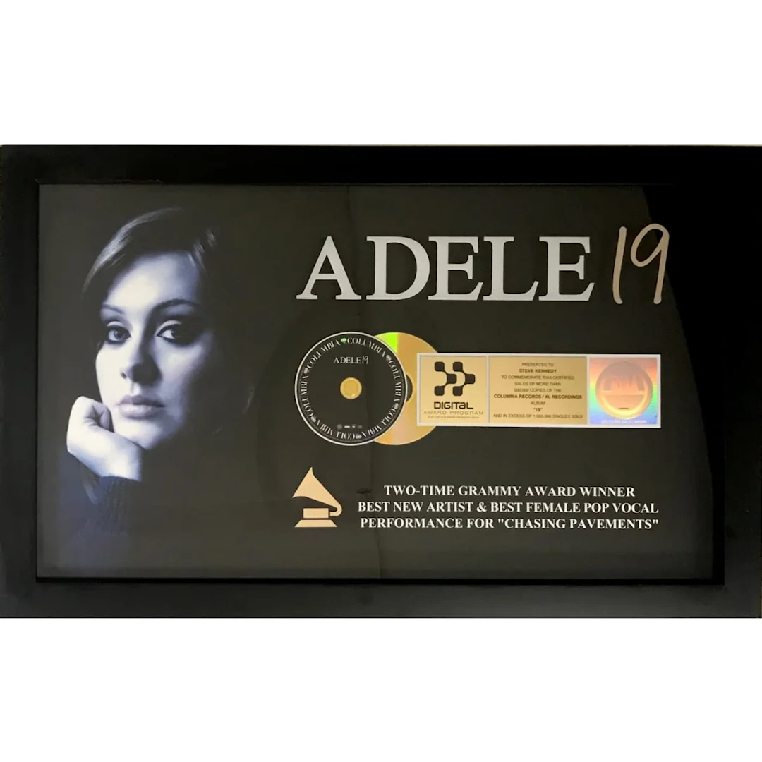 Adele 19 RIAA Gold Album Combo Award