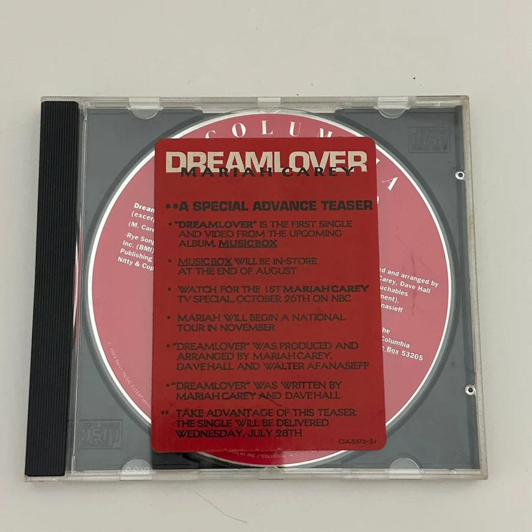 Mariah Carey "Dreamlover" 1993 Special Advance Teaser CD Single CSK5373