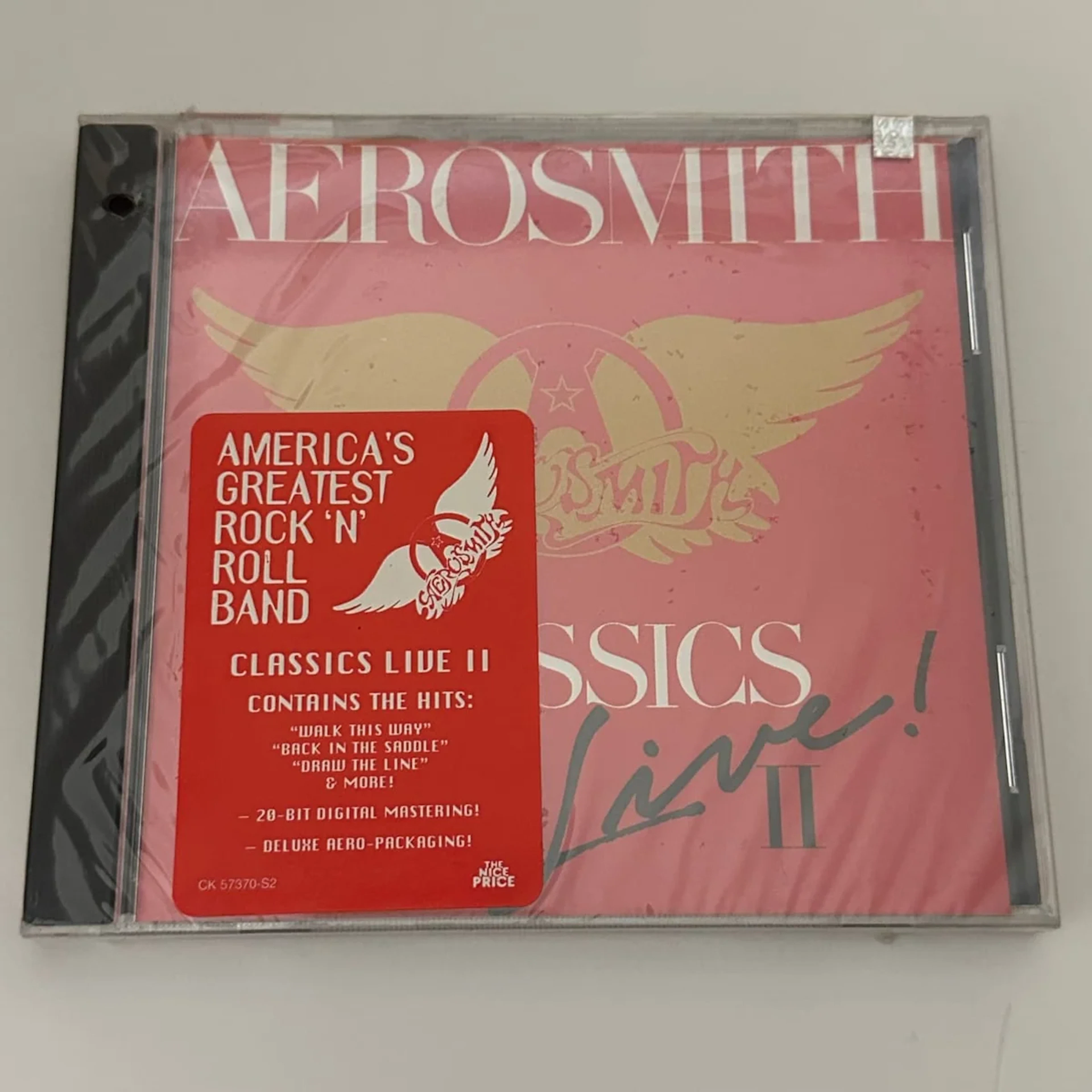 Aerosmith Classics Live II Reissue 1993 Sealed CD CK 57370