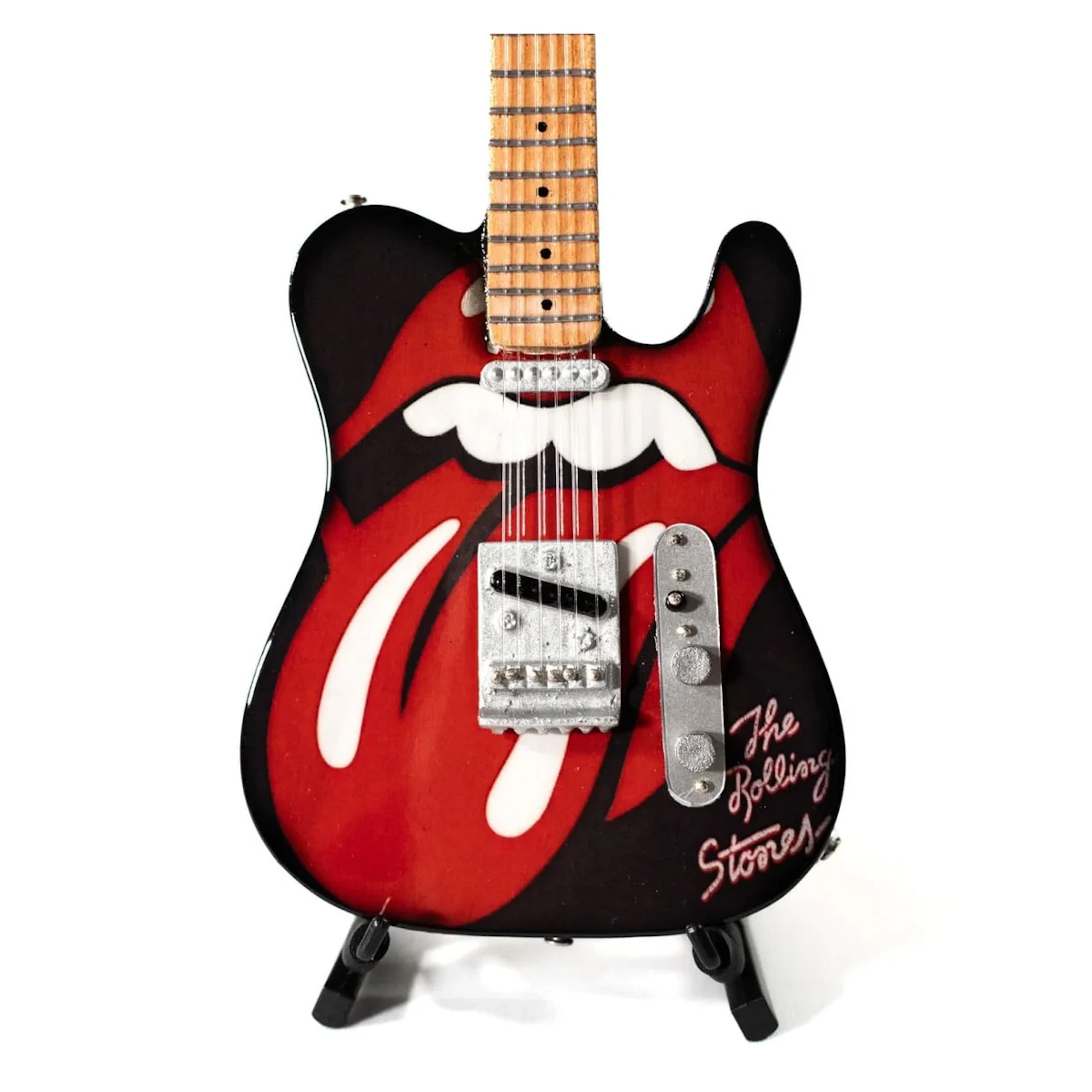 Rolling Stones Tongue and Lips Mini Guitar