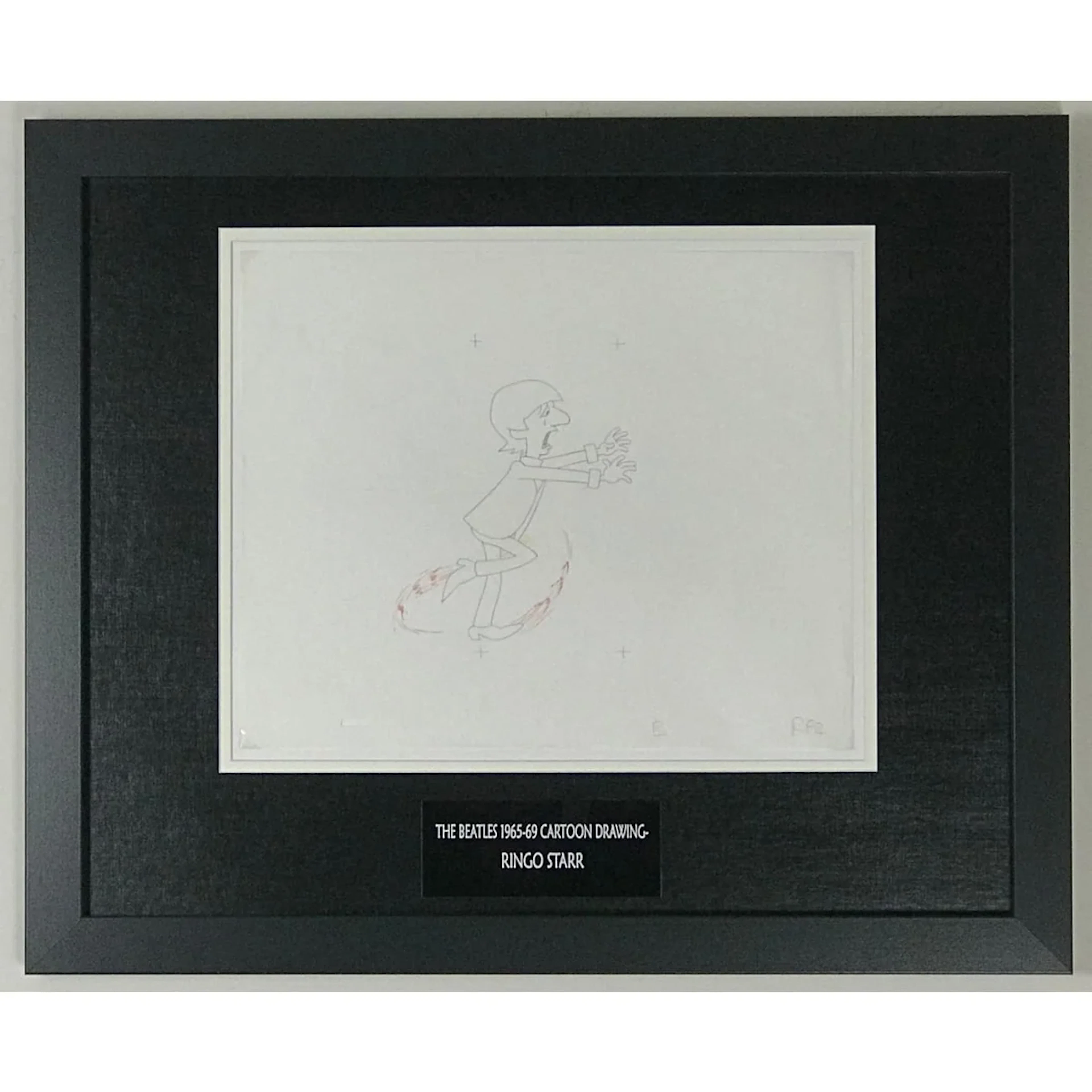 Beatles 1965-69 Cartoon - Framed Original Animation Cel Ringo Starr