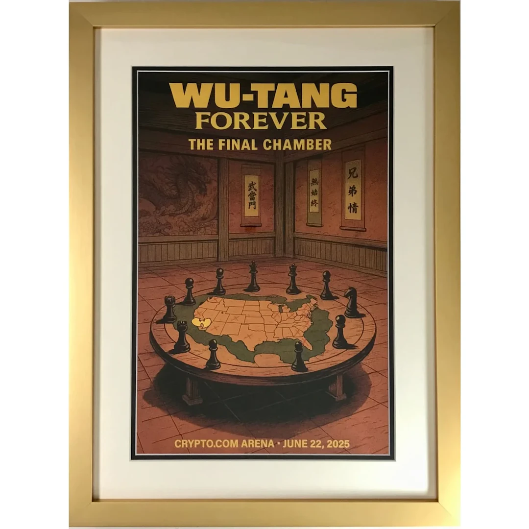 Wu-Tang Clan Forever 2025 Concert Poster - Framed