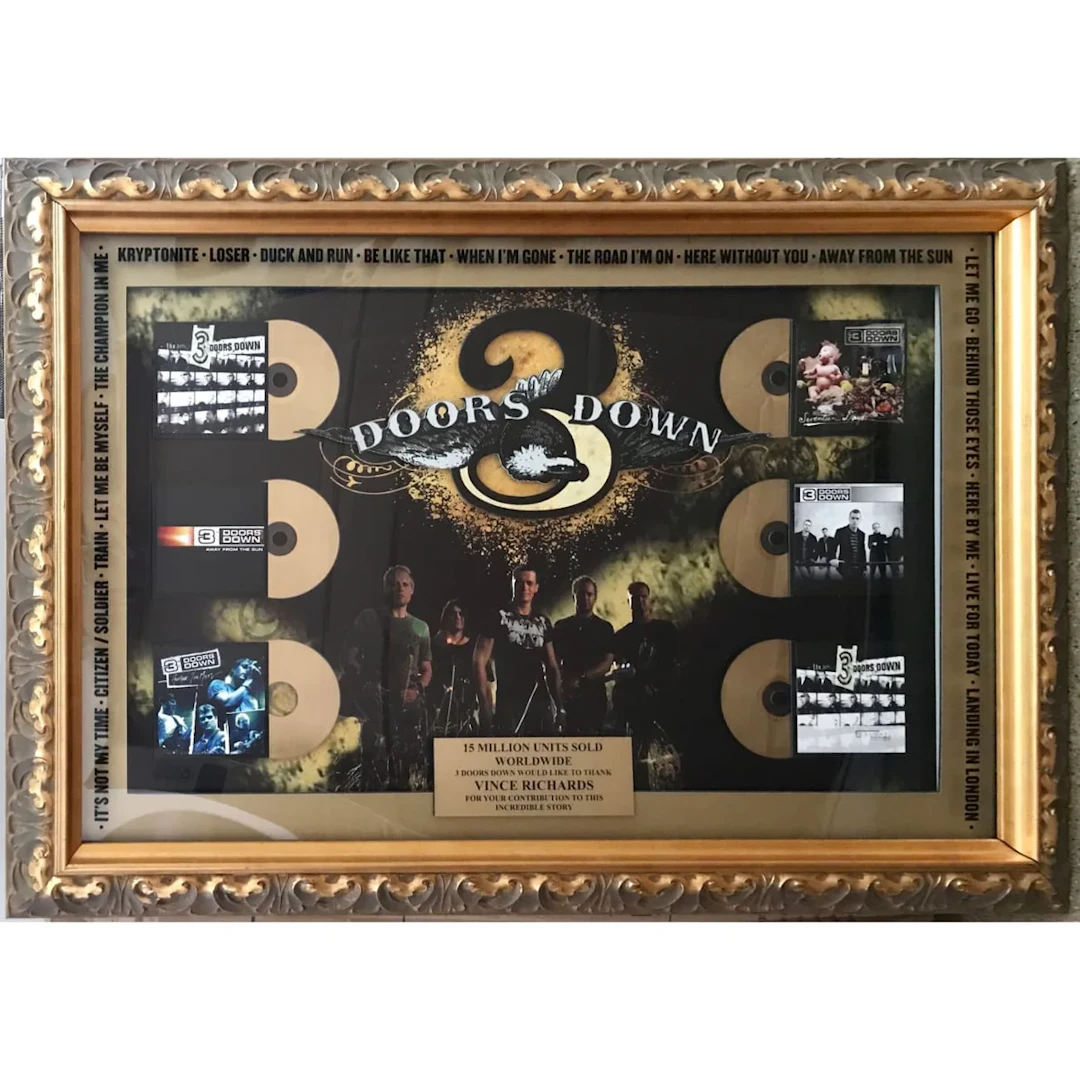 3 Doors Down 6 Album Combo Label 15M Award