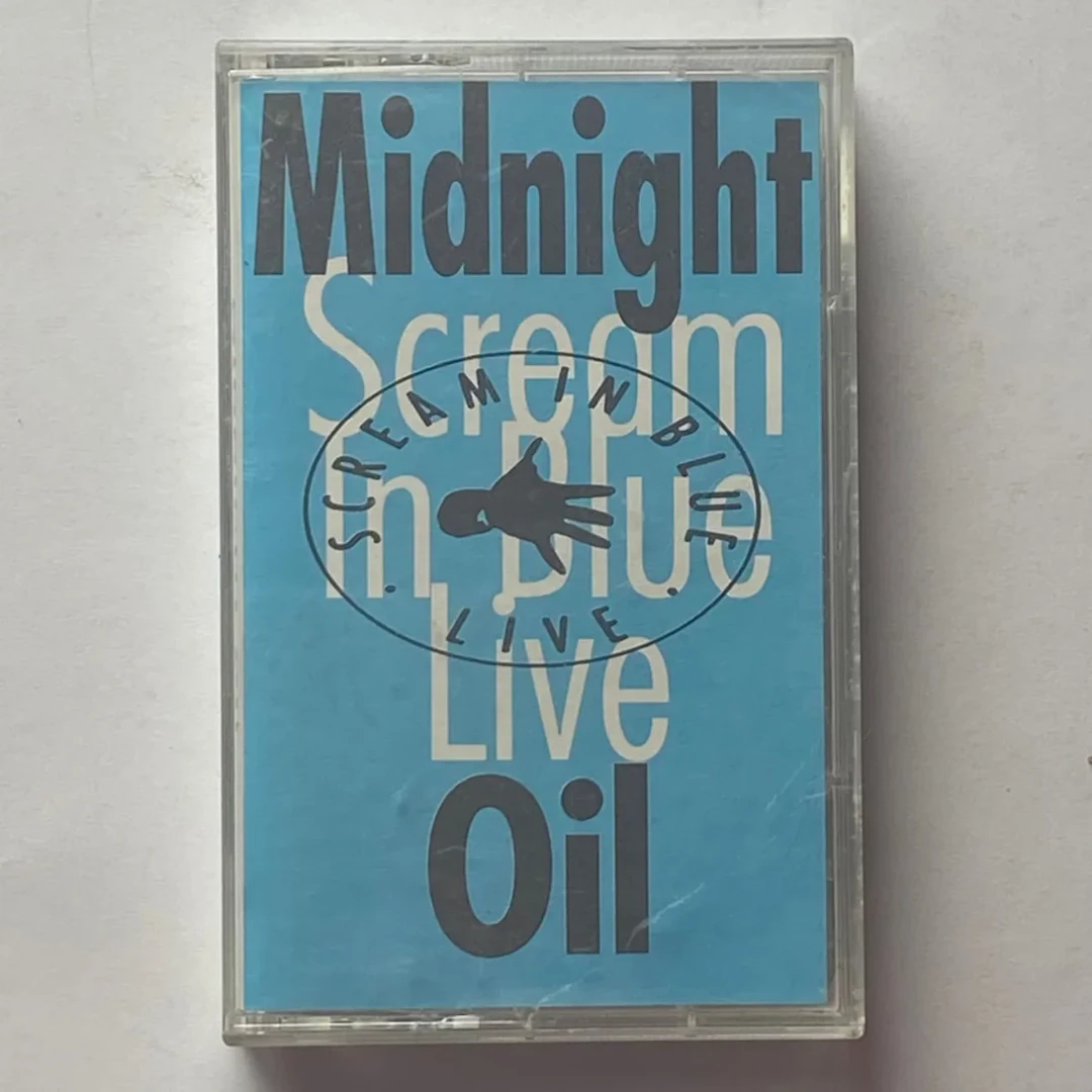 Midnight Oil Scream in Blue Live Promo 1992 Cassette