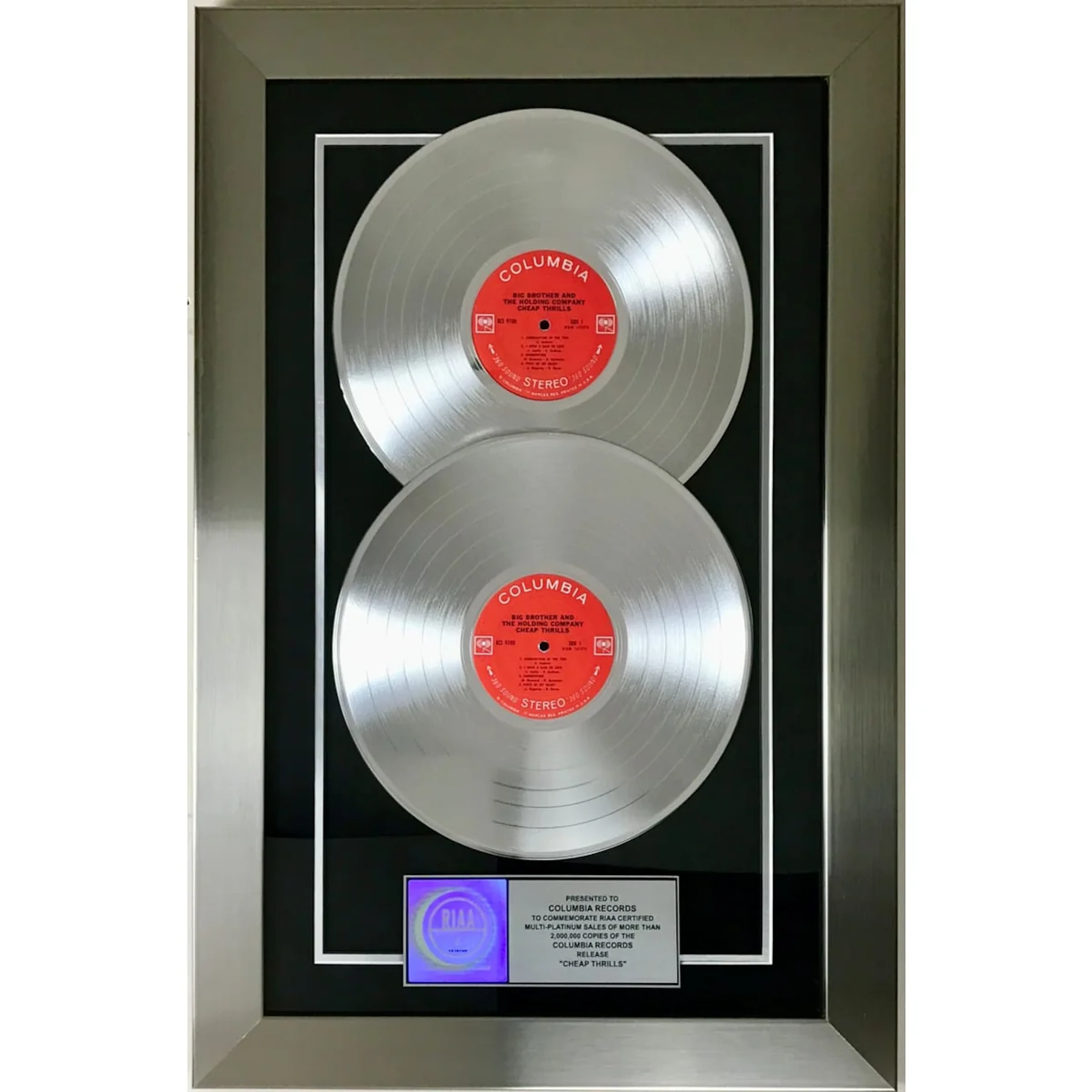 Janis Joplin Big Brother & The Holding Company Cheap Thrills RIAA