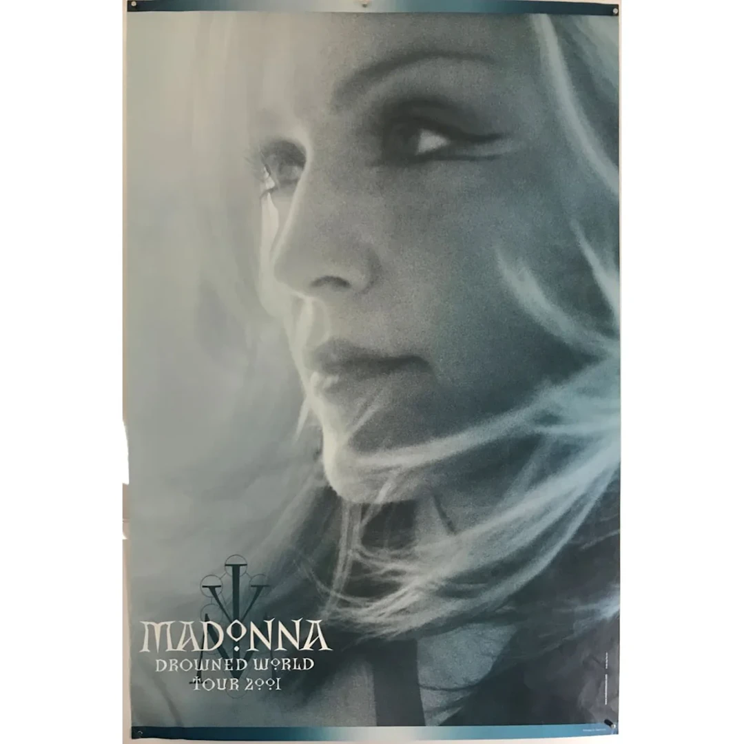 Madonna Original 2001 Drowned World Tour Poster