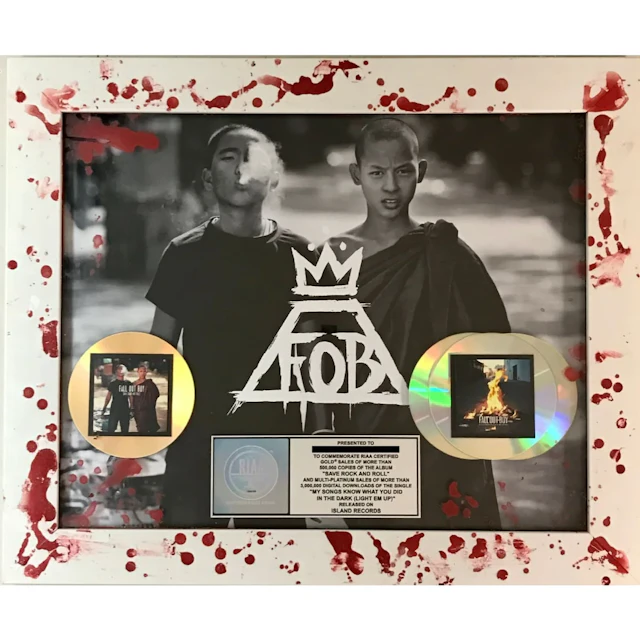 Fall Out Boy RIAA Save Rock And Roll Combo Album/Single Award