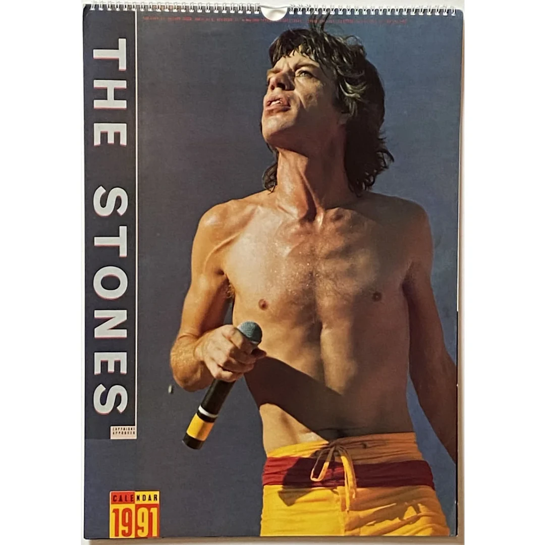 Rolling Stones 1991 Vintage Calendar