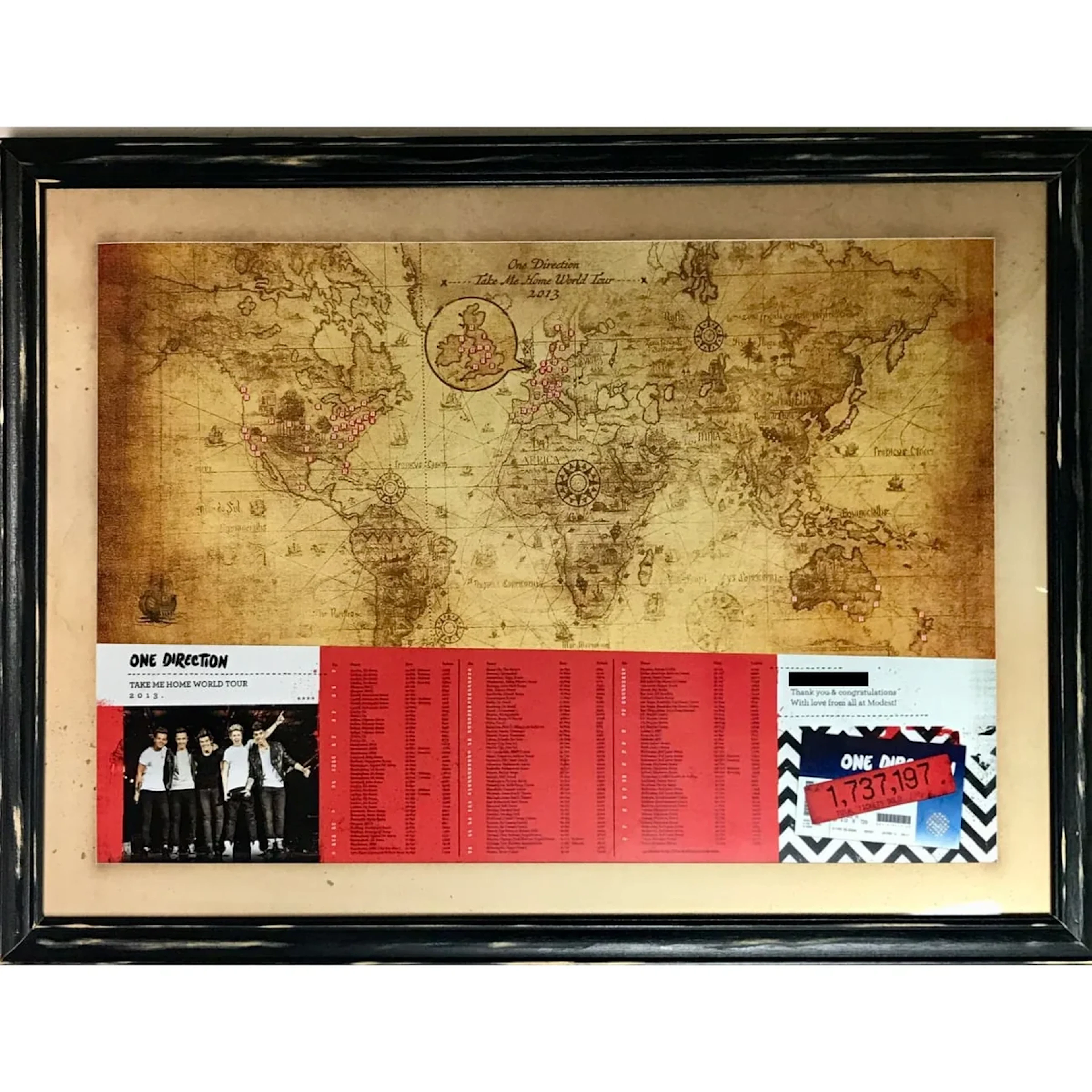 One Direction 2013 "Take Me Home" World Tour Award