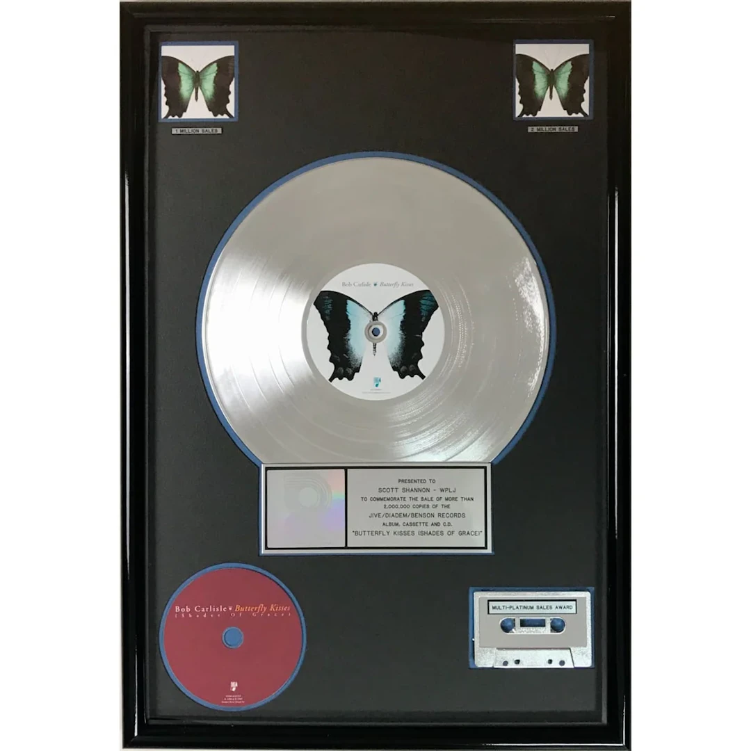 Bob Carlisle Butterfly Kisses (Shades Of Grace) RIAA 2x Multi-Platinum