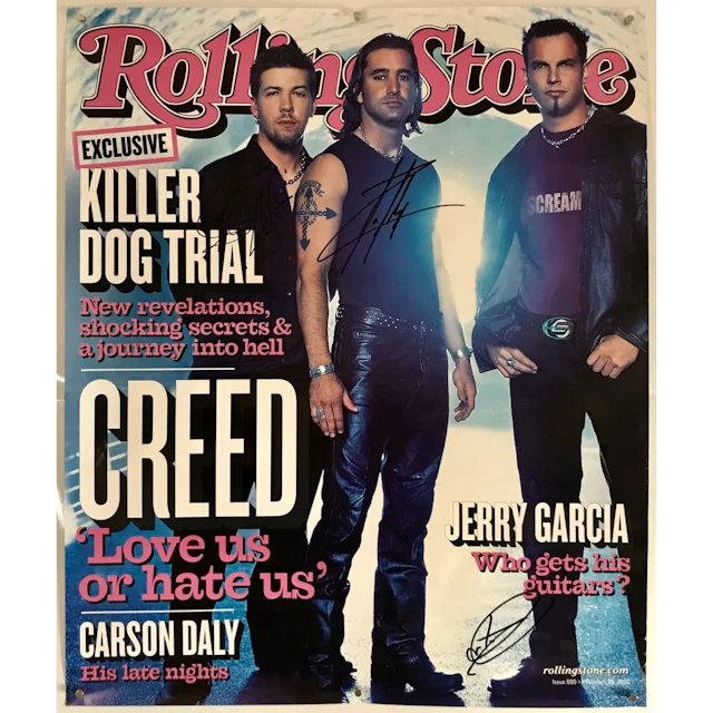 Creed Signed 2002 Rolling Stone Cover Poster