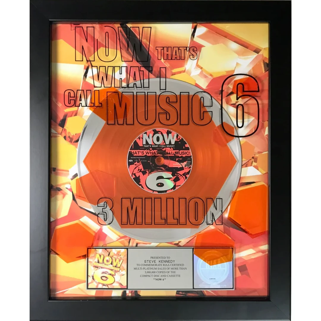 Now 6 RIAA 3x Multi-Platinum Album Award