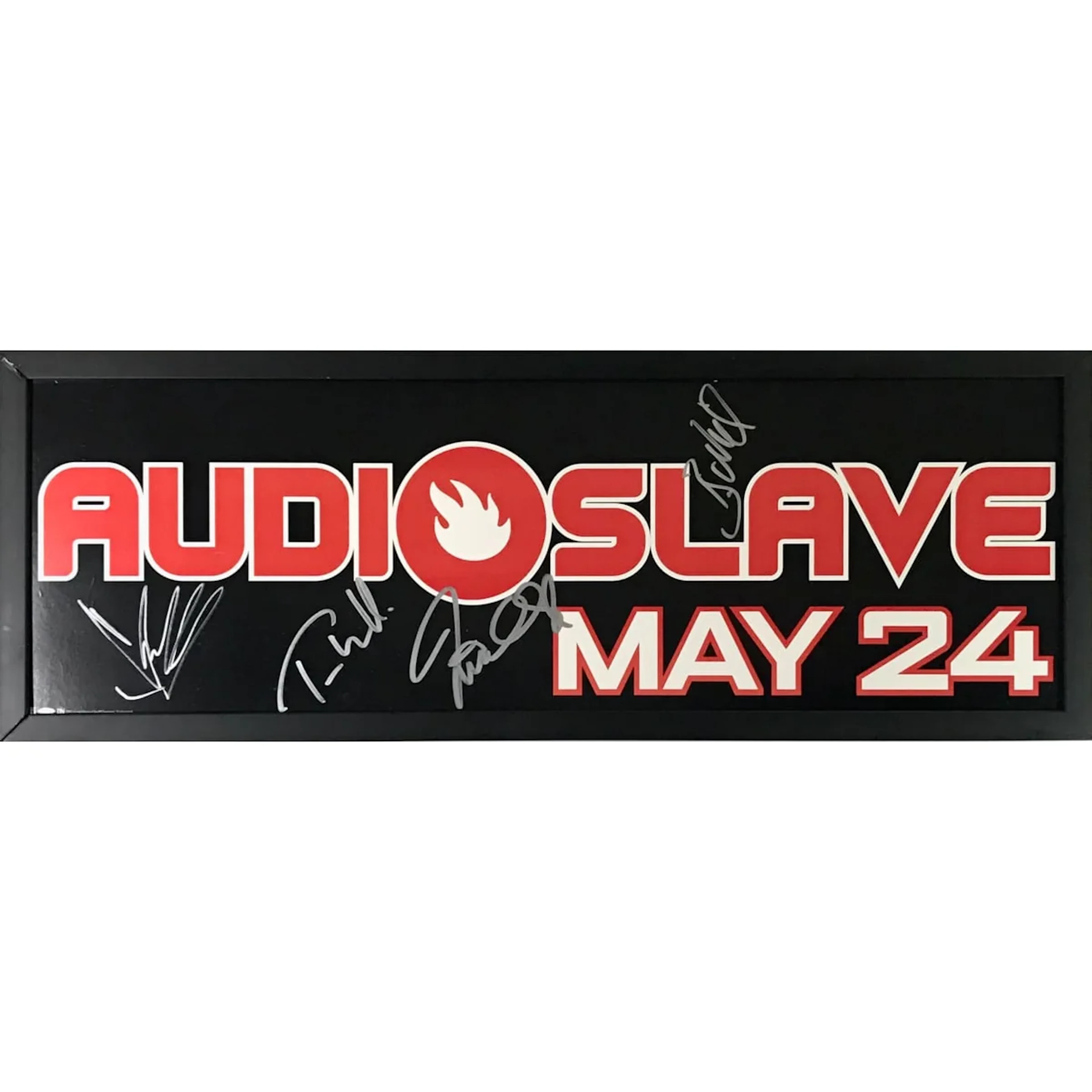Audioslave Promo Poster Signed by Cornell, Morello, Commerford, Wilk