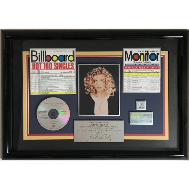 Sophie B. Hawkins "As I Lay Me Down" Billboard Charts Award