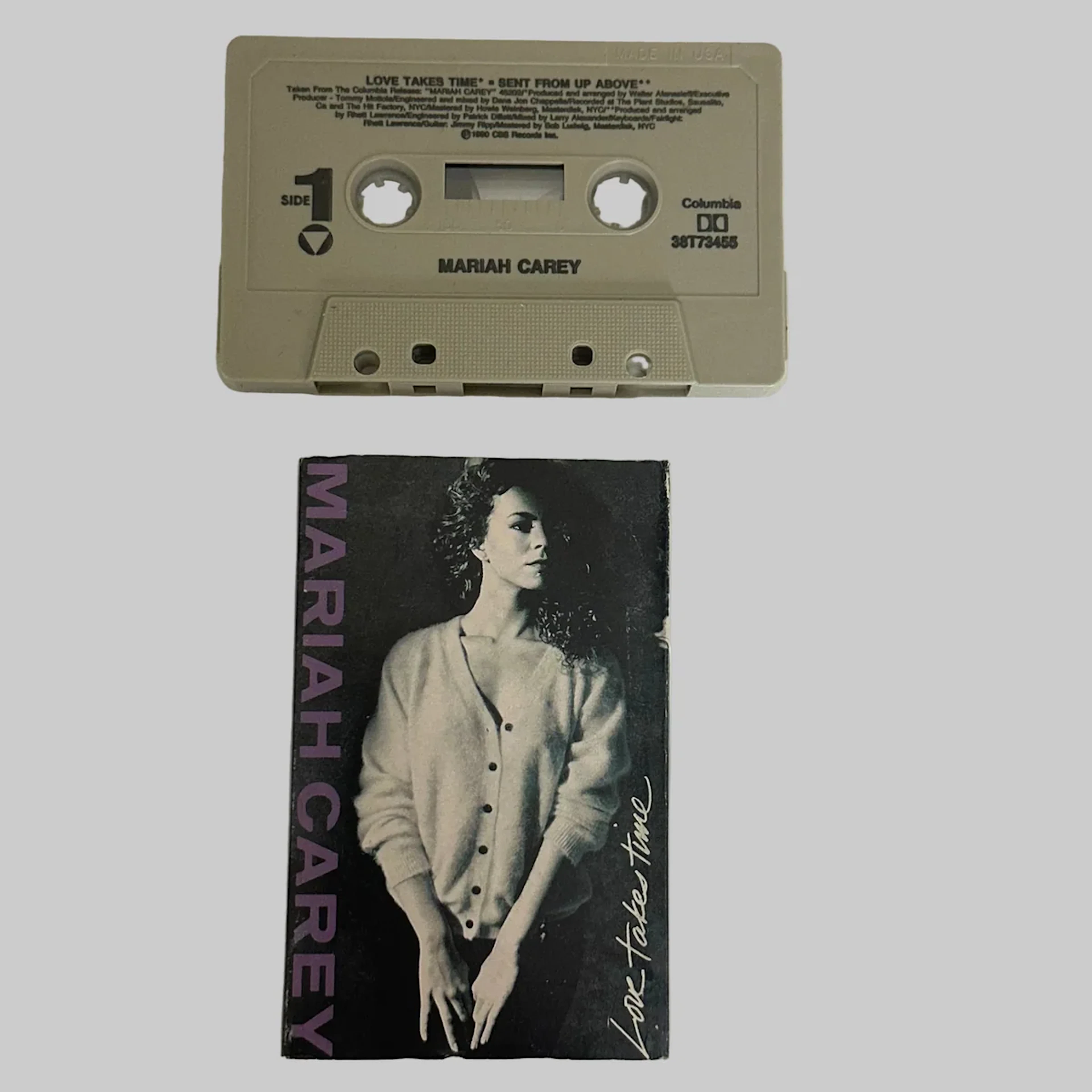 Mariah Carey "Love Takes Time" 1990 Cassette Single 38T 73455