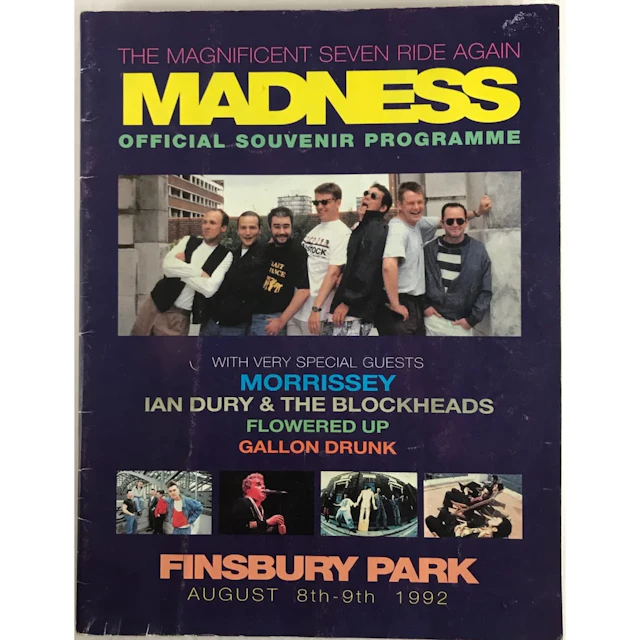 Madness 1992 UK Tour Concert Program