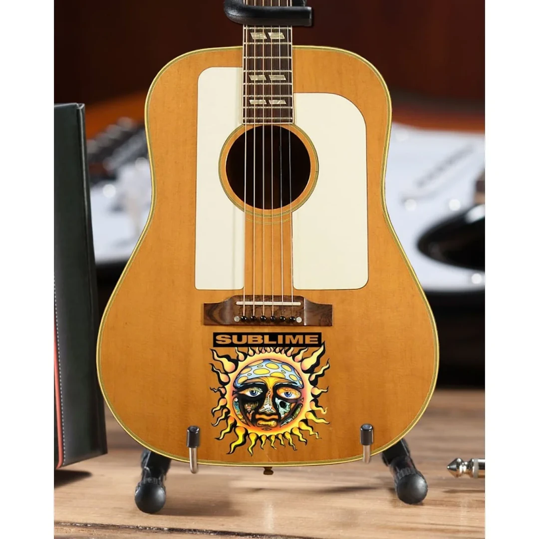 Sublime Bradley Nowell Small Sun Mini Acoustic Guitar Replica