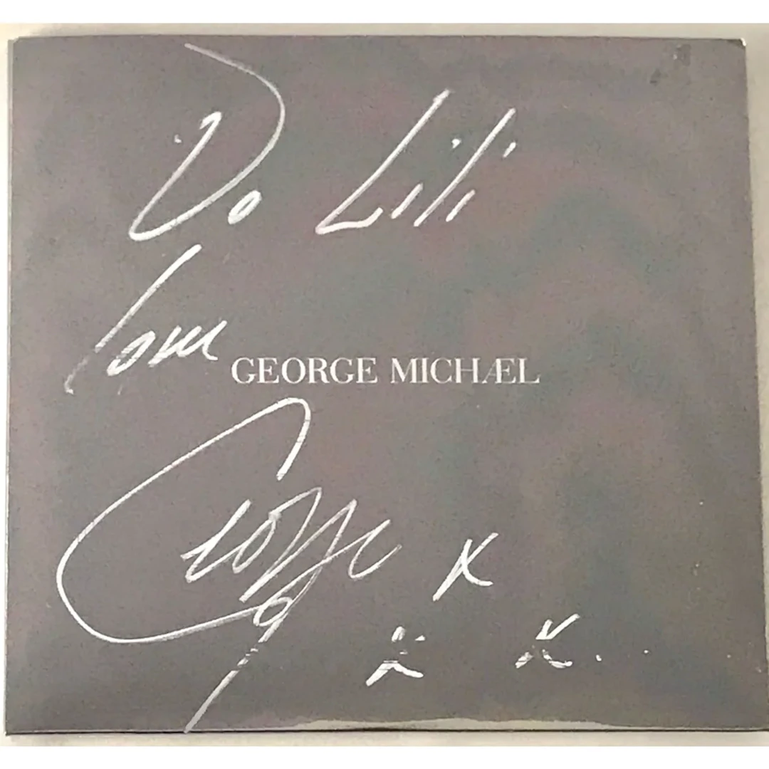 George Michael CD Sleeve Signed by Michael w/BAS COA