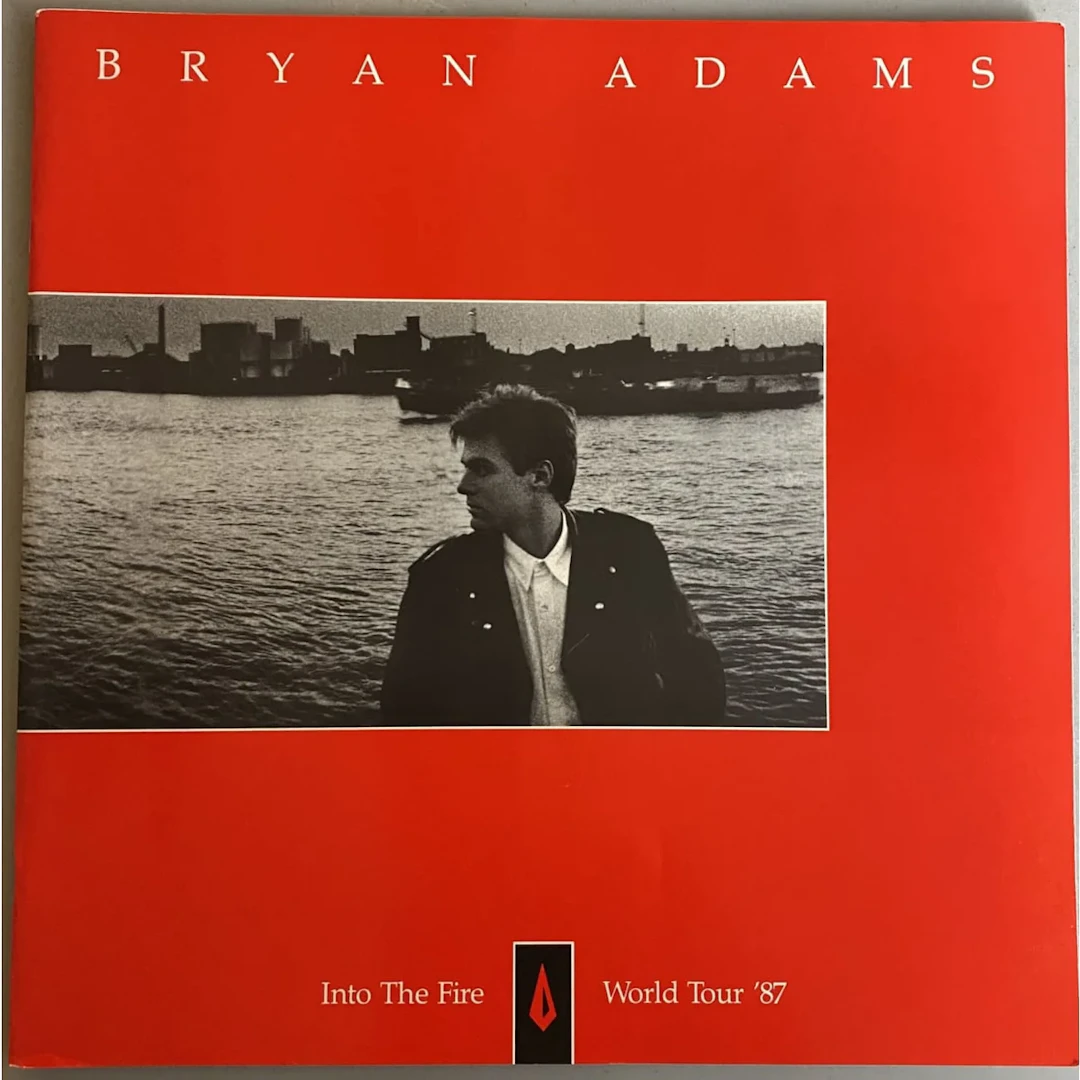 Bryan Adams 1987 Into The Fire Tour Book