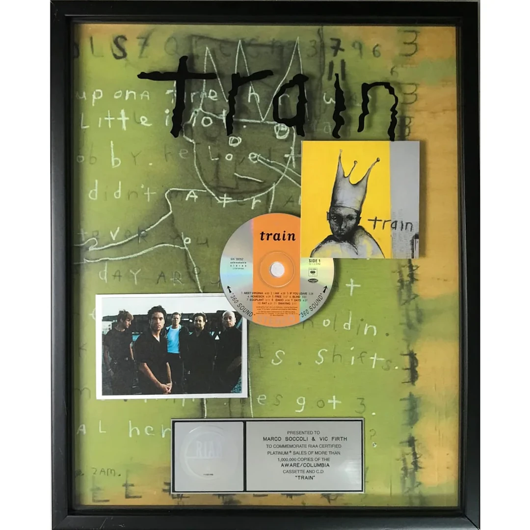 Train debut RIAA Platinum Album Award