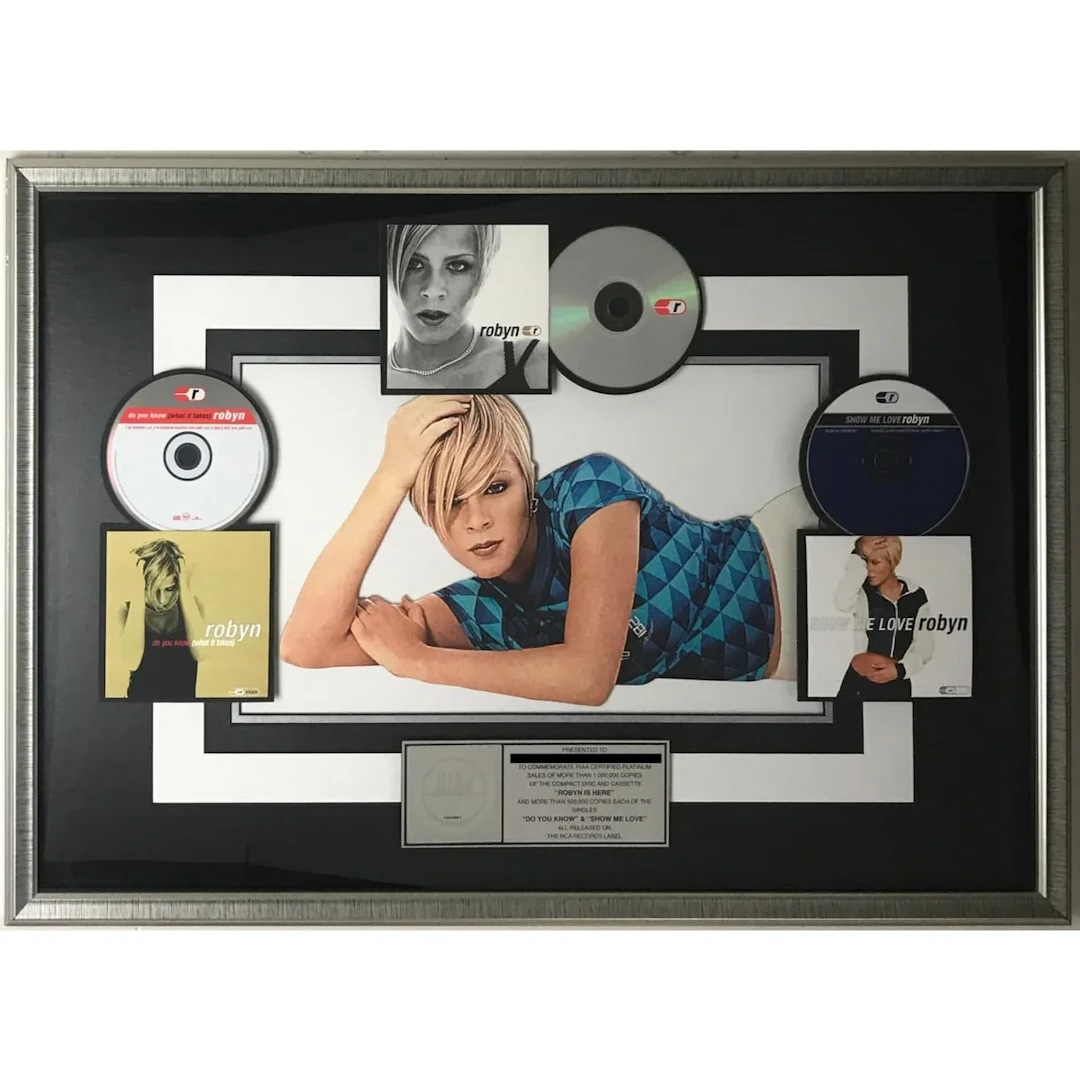 Robyn RIAA Platinum Album Award for Robyn Is Here + Singles