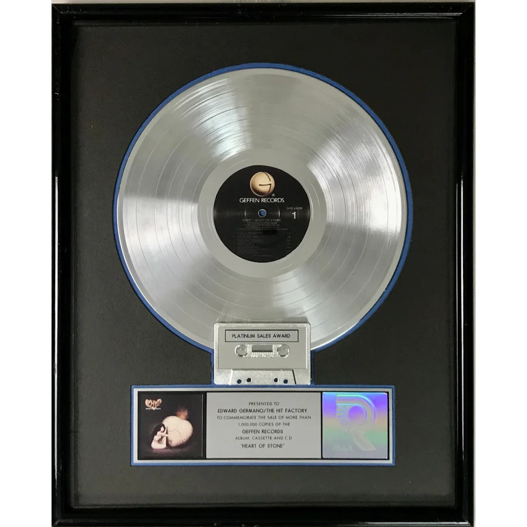 Cher Heart Of Stone RIAA Platinum Album Award