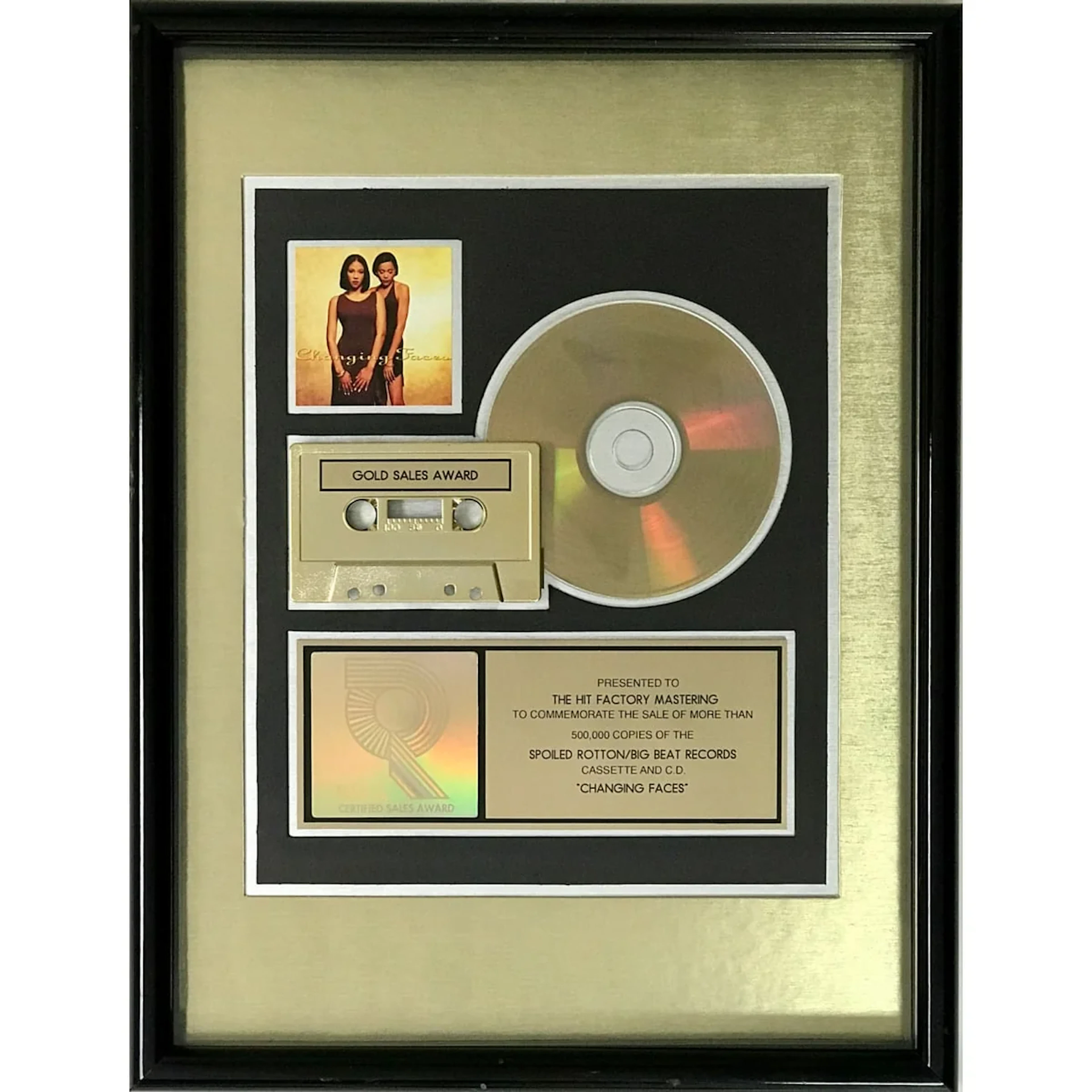 Changing Faces debut RIAA Gold Album Award