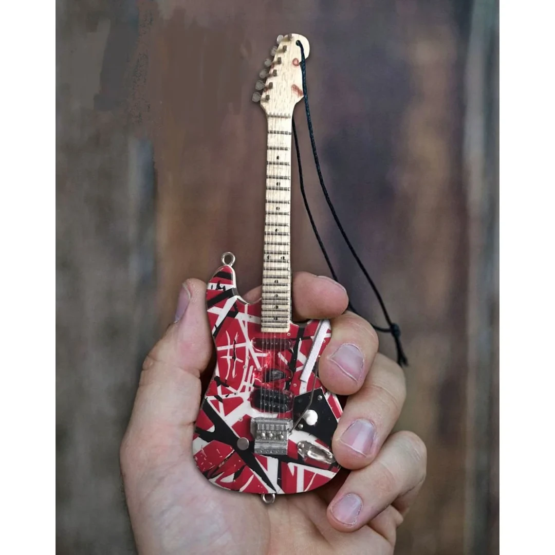 Van Halen EVH Frankenstein Mini Guitar Holiday Ornament