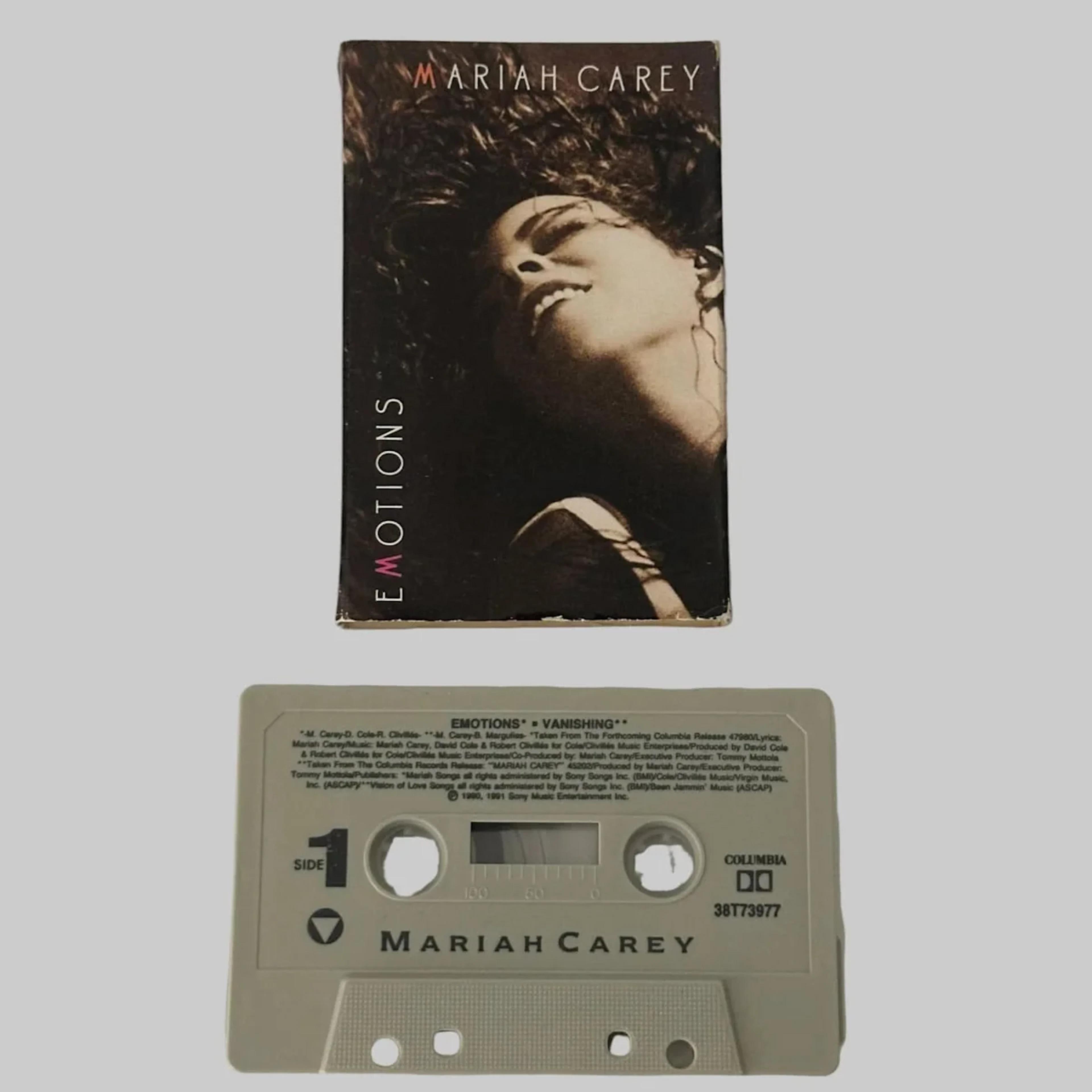 Mariah Carey "Emotions" 1991 Cassette Single 38T 73977