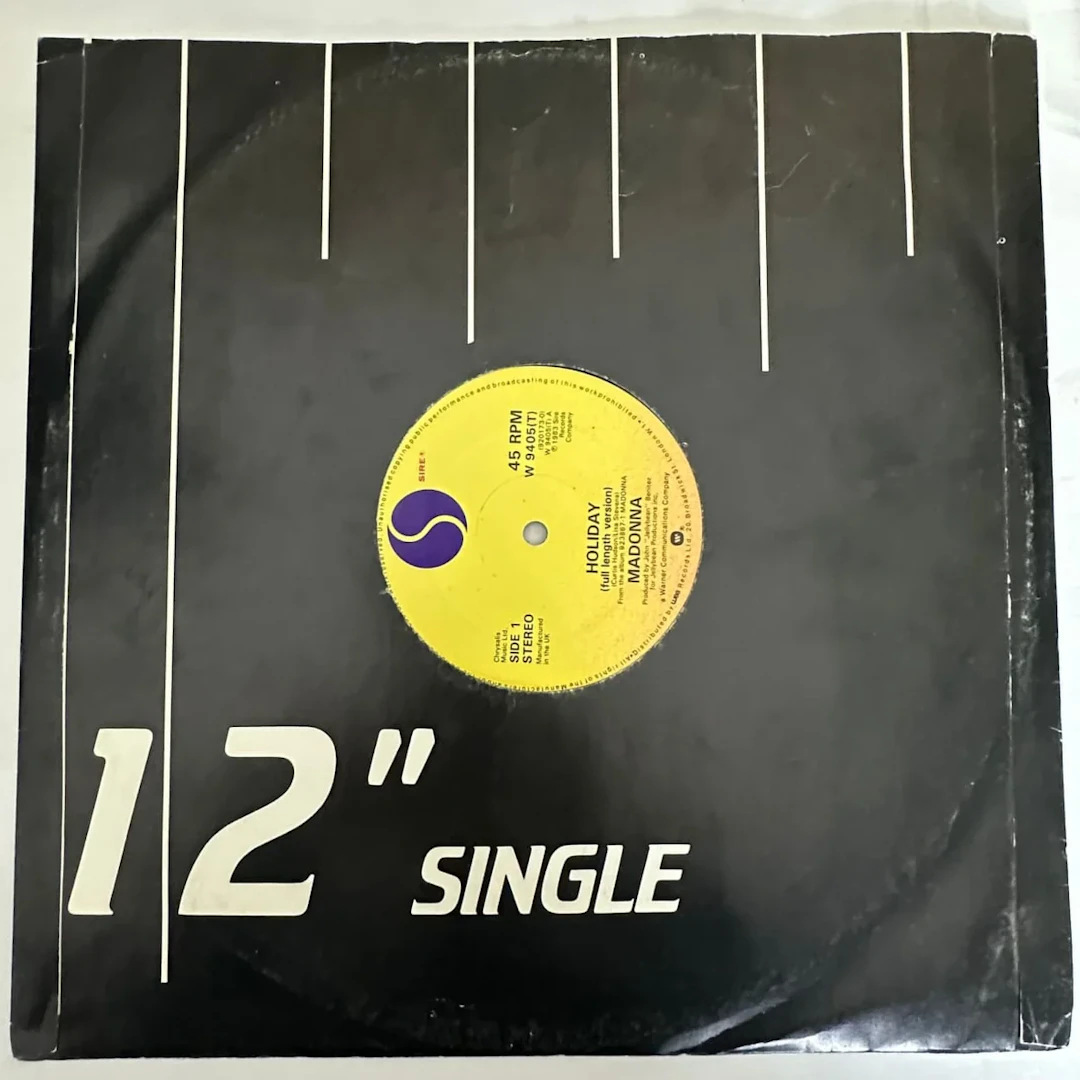 Madonna "Holiday" 12" Vinyl Import 1983
