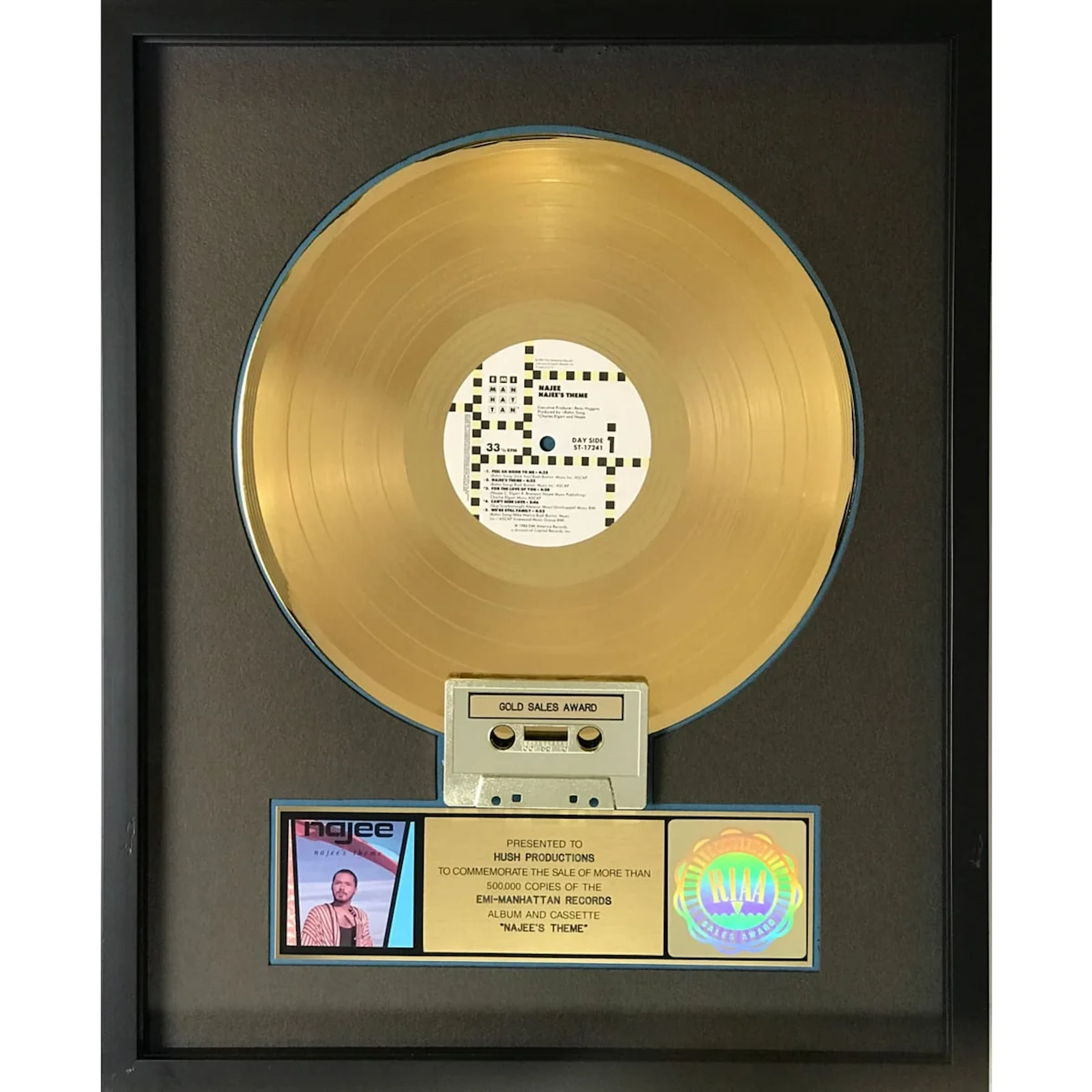 Najee Najee's Theme RIAA Gold Album Award