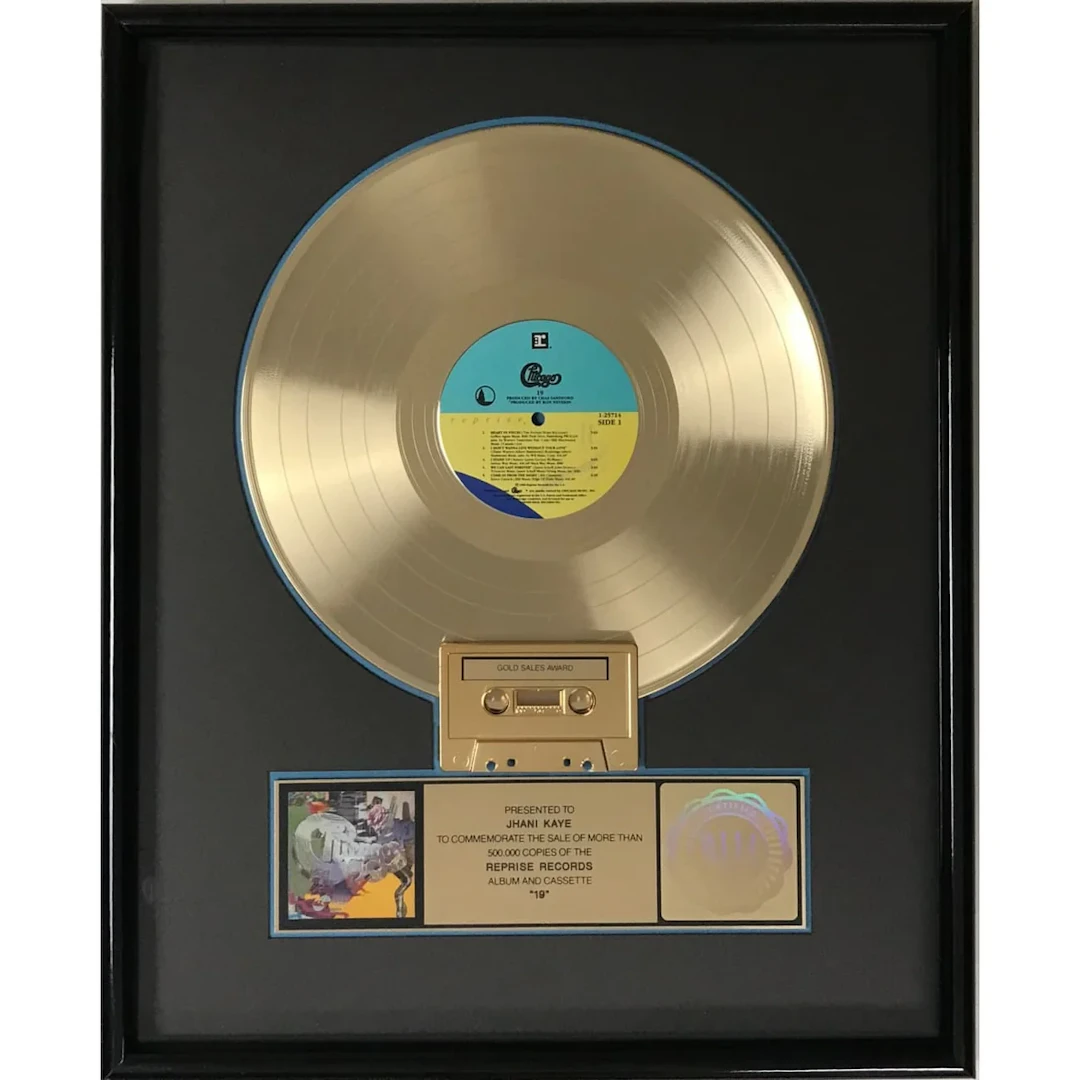 Chicago 19 RIAA Gold LP Award