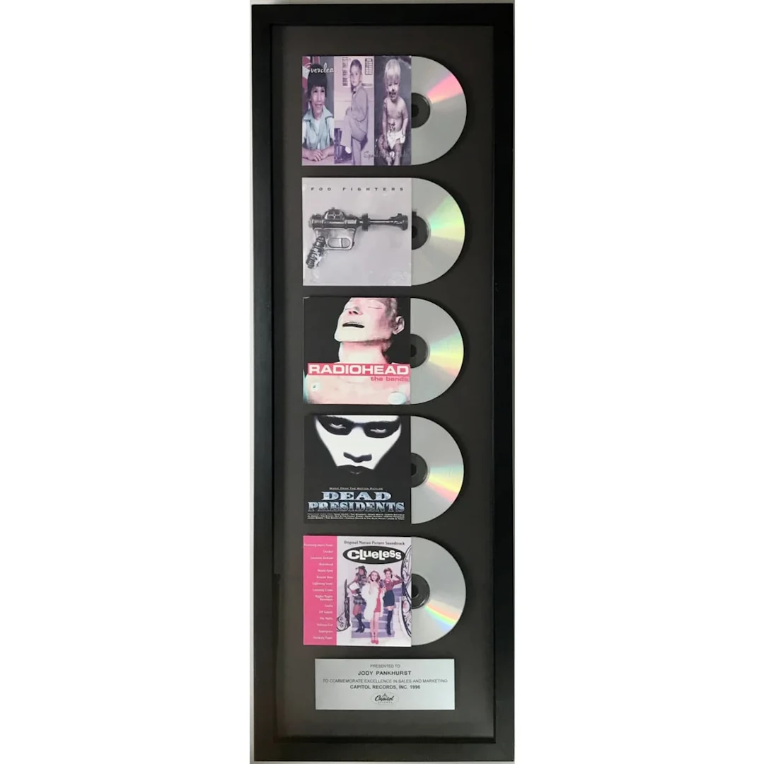 Capitol Records Foo Fighters, Radiohead, Everclear +2 Multi-Album Combo Award