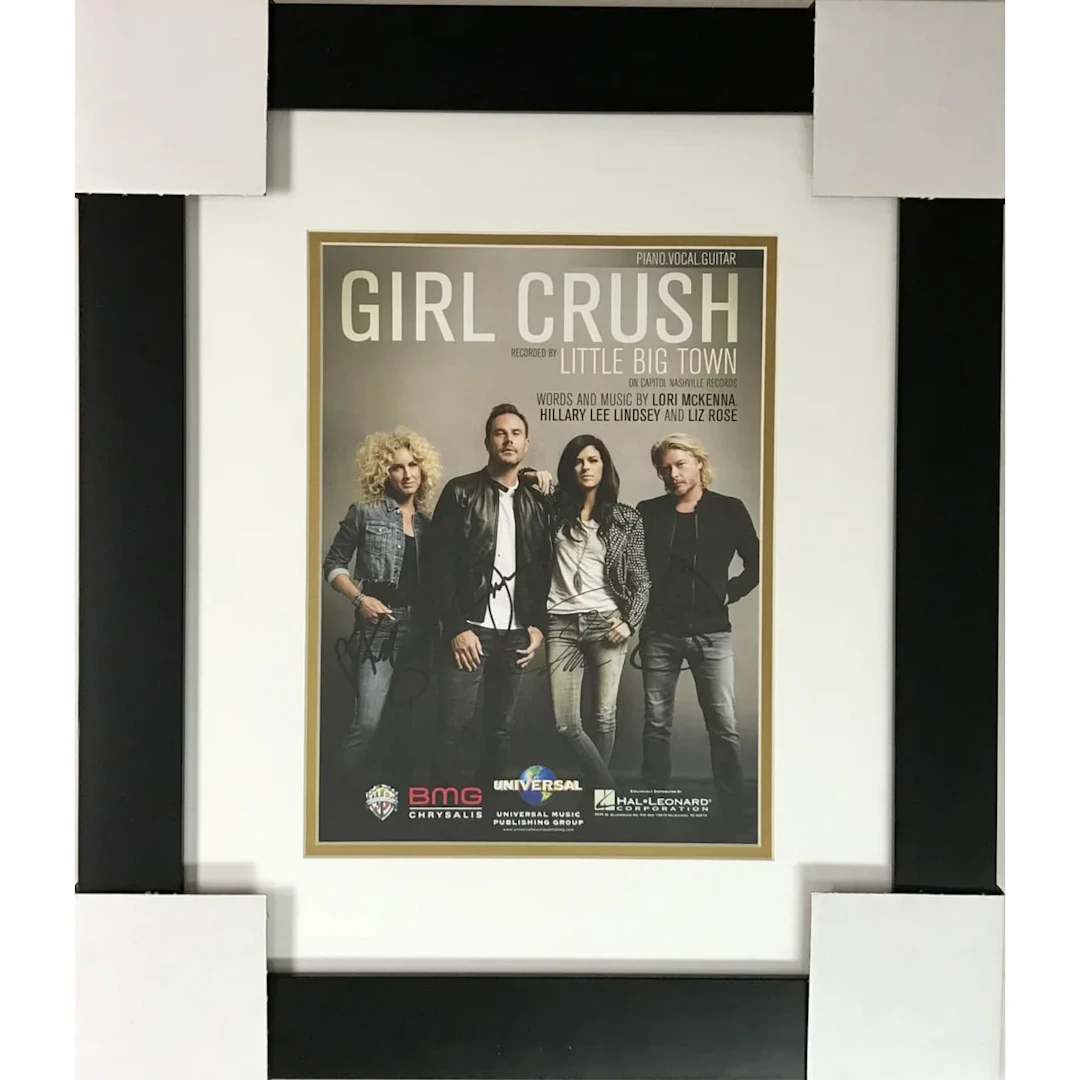Little Big Town Signed "Girl Crush" Sheet Music