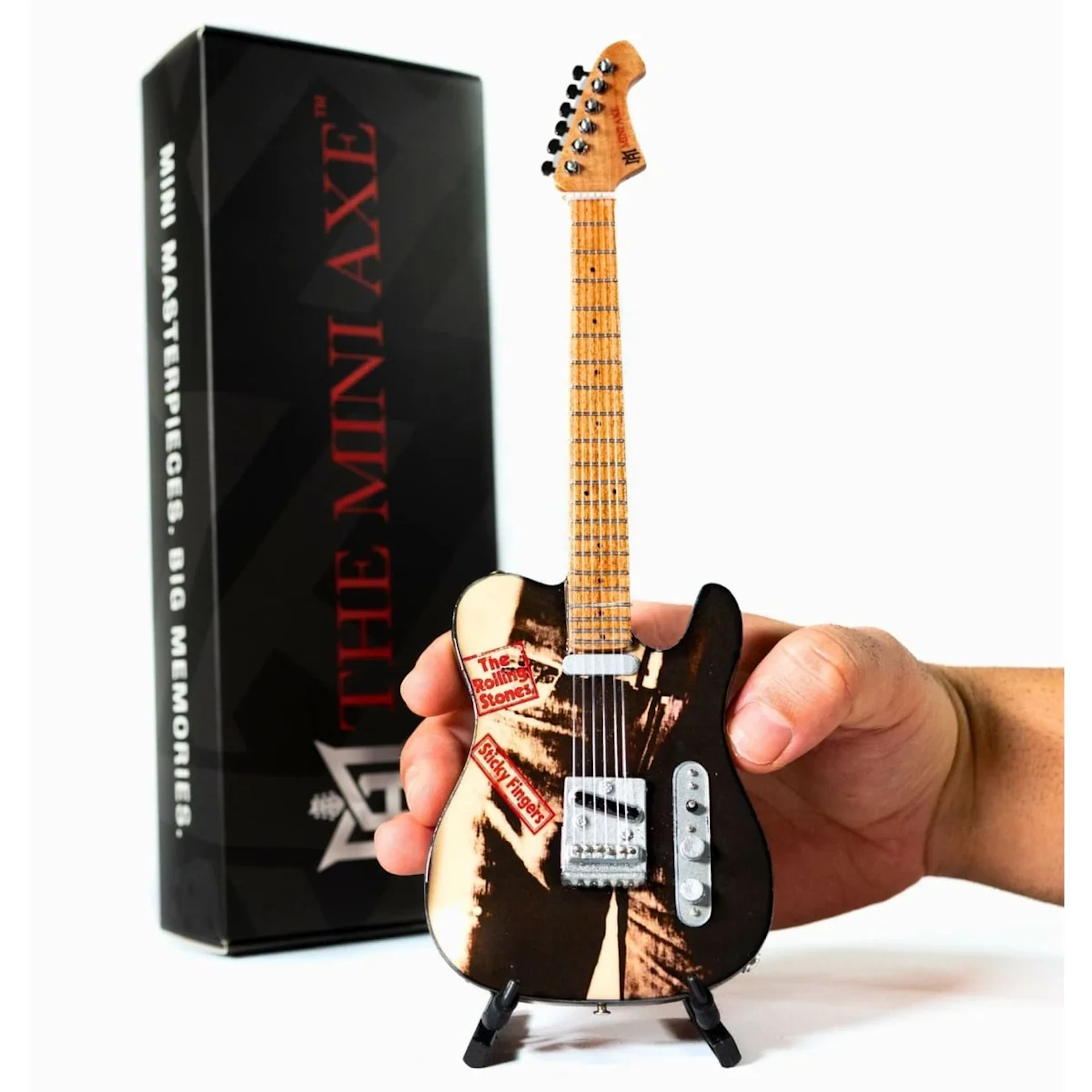Rolling Stones Sticky Fingers Mini Guitar