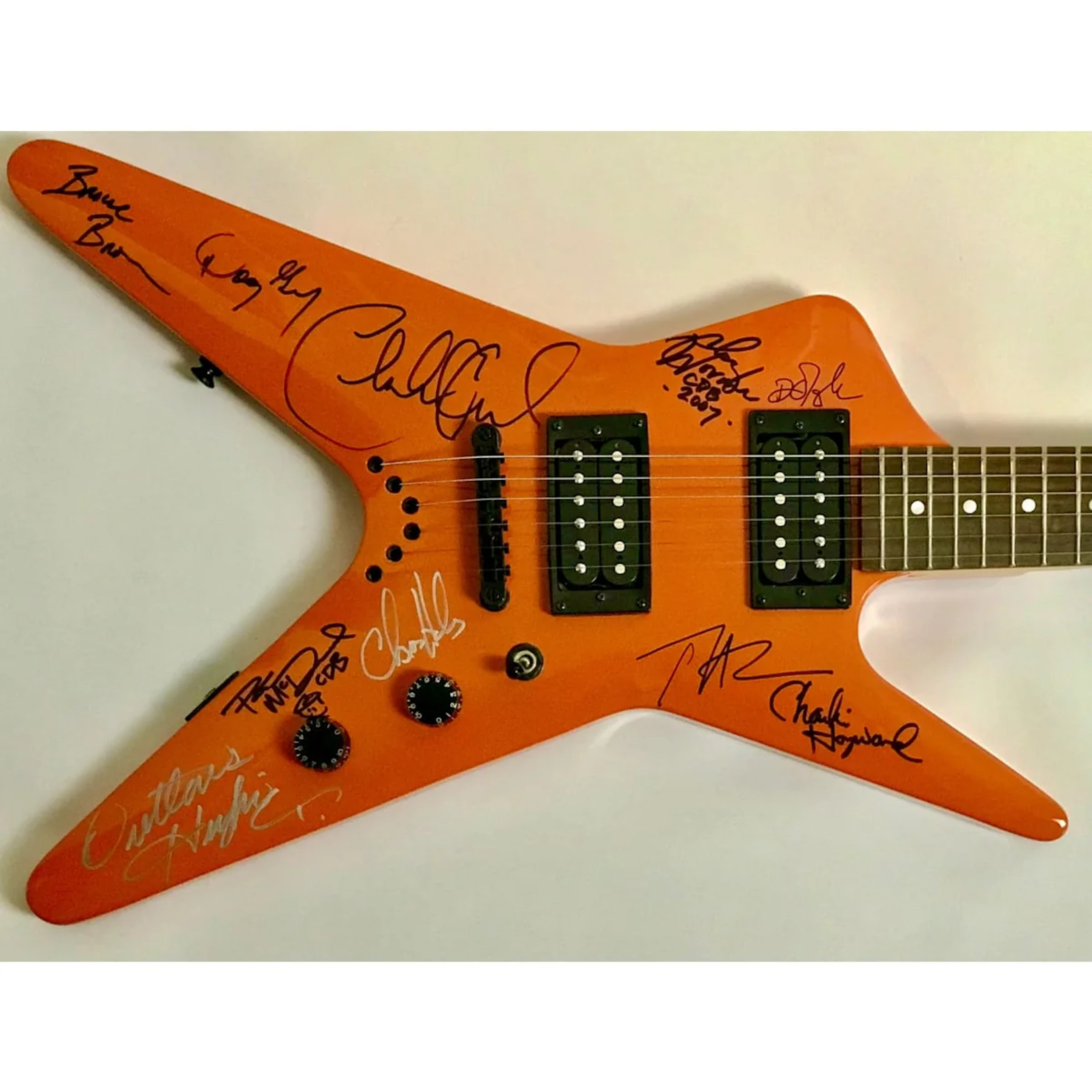Charlie Daniels, Outlaws, Marshall Tucker Band Signed Dean Guitar w/BAS LOA