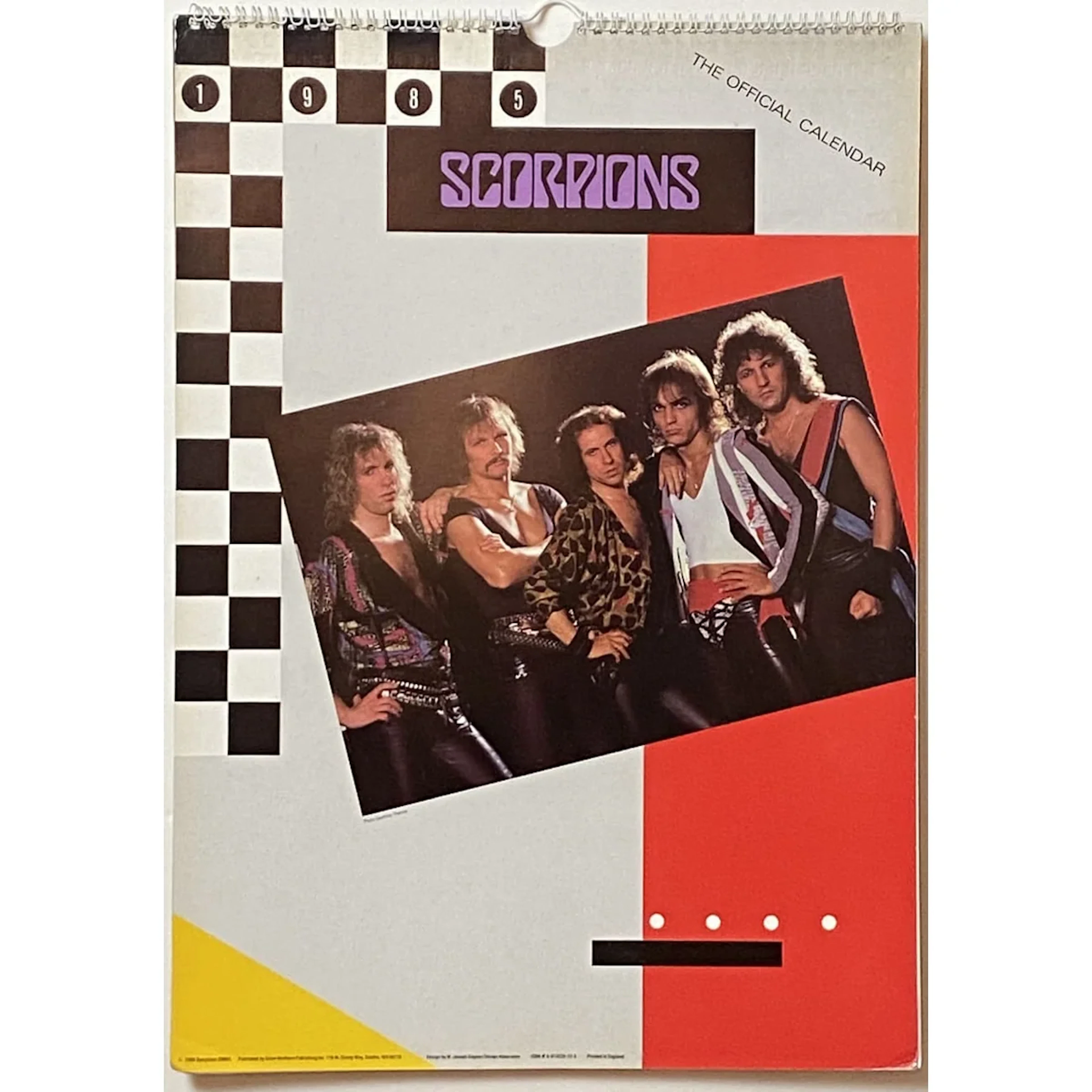 Scorpions Vintage Calendars - 1985 and 1993