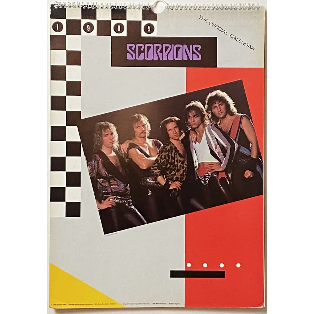 Scorpions Vintage Calendars - 1985 and 1993