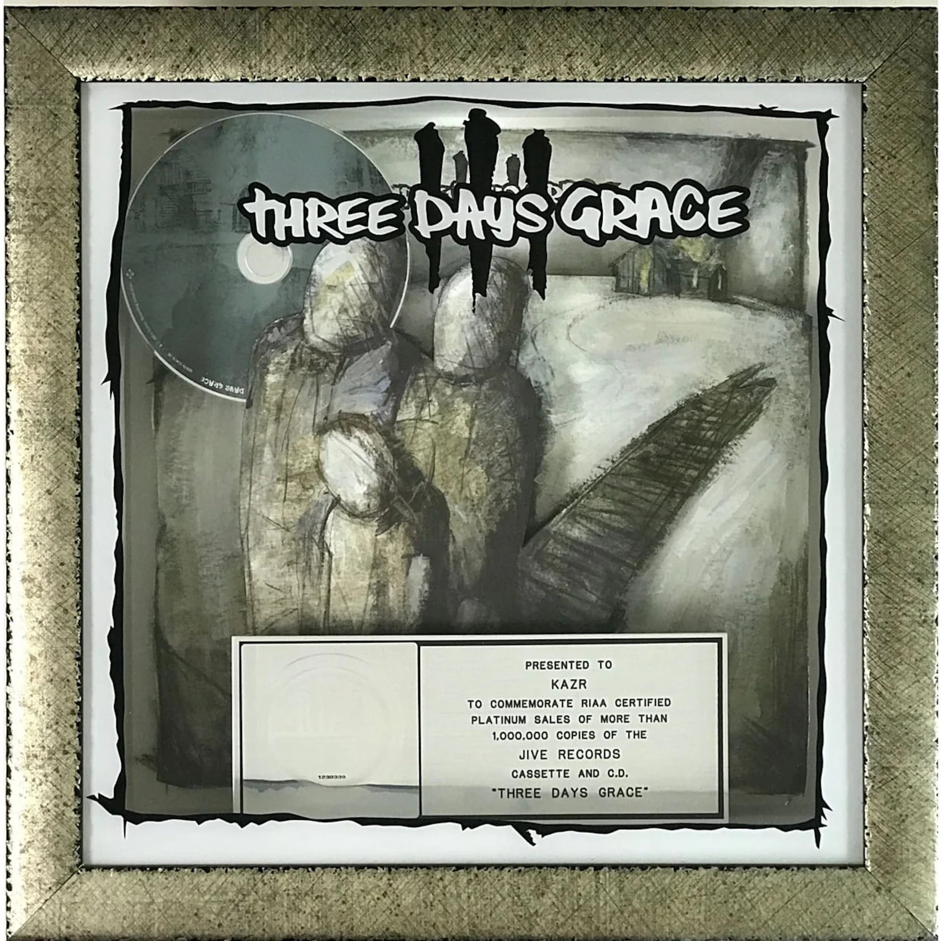 Three Days Grace debut RIAA Platinum Album Award