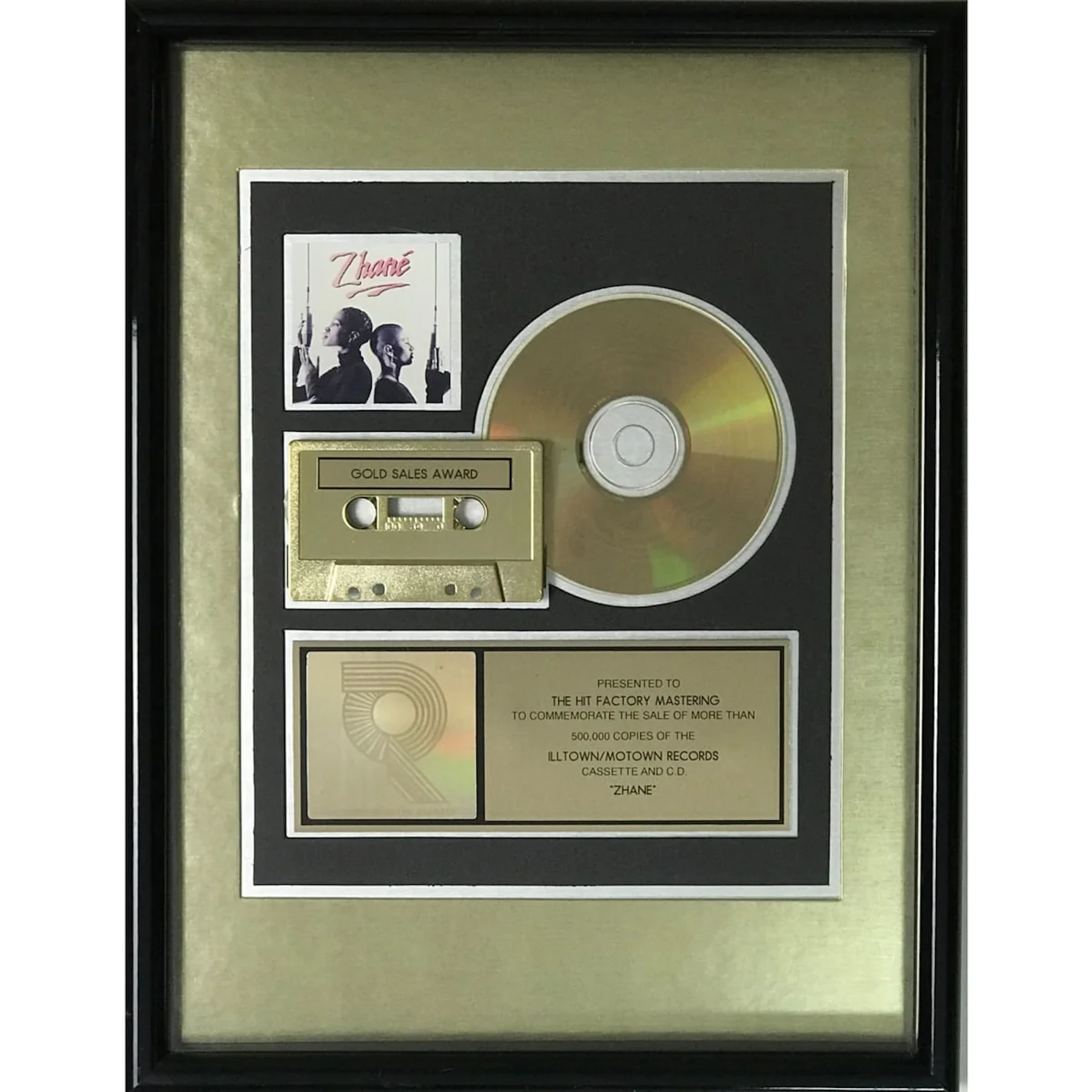 Zhané Pronounced Jah-Nay RIAA Gold Album Award